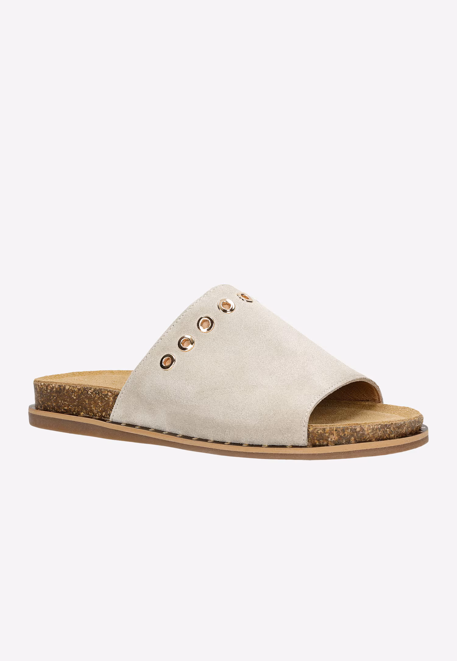 Wygodne klapki damskie skórzane