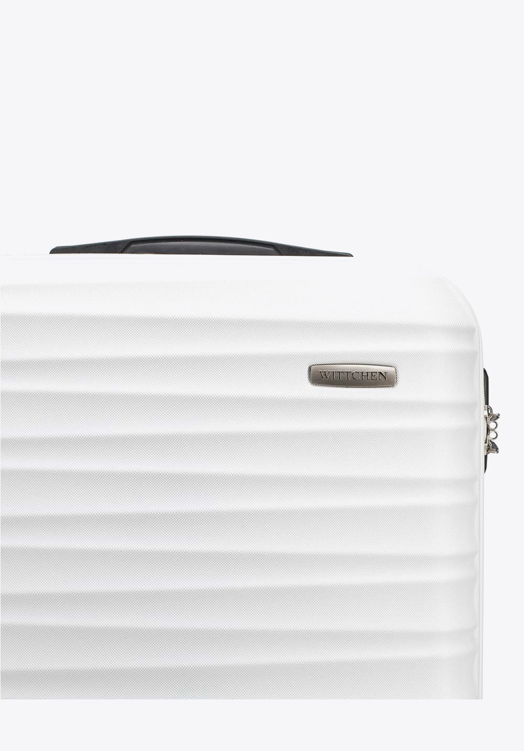 Duża walizka z ABS-u z żebrowaniem