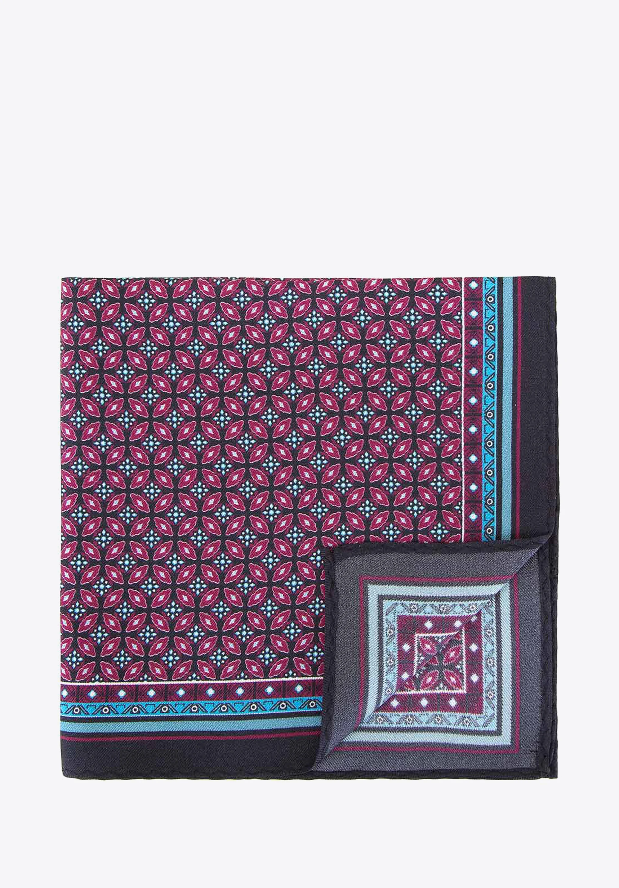 Zestaw trzech poszetek z jedwabiu