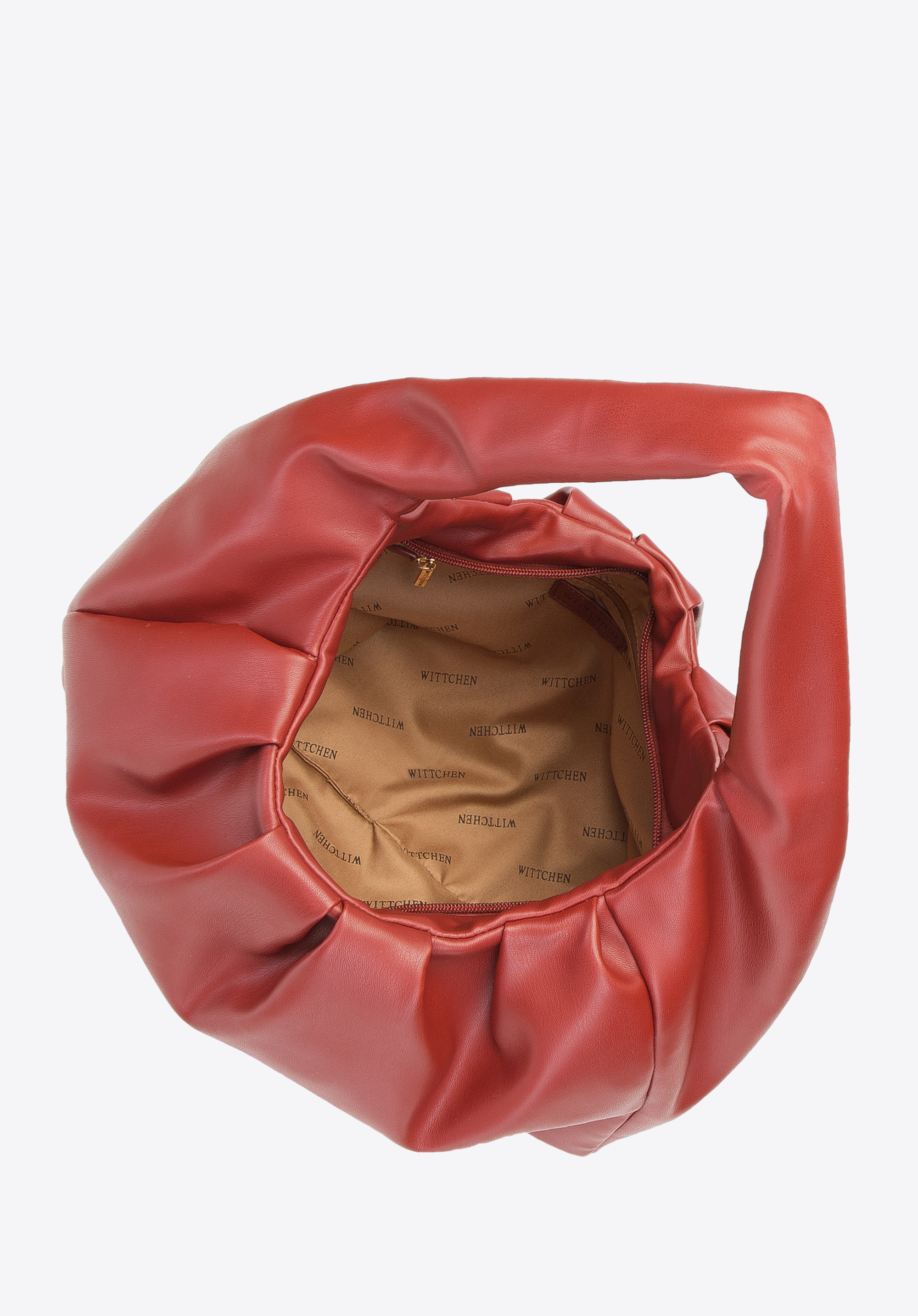 Torebka worek z marszczonej ekoskóry