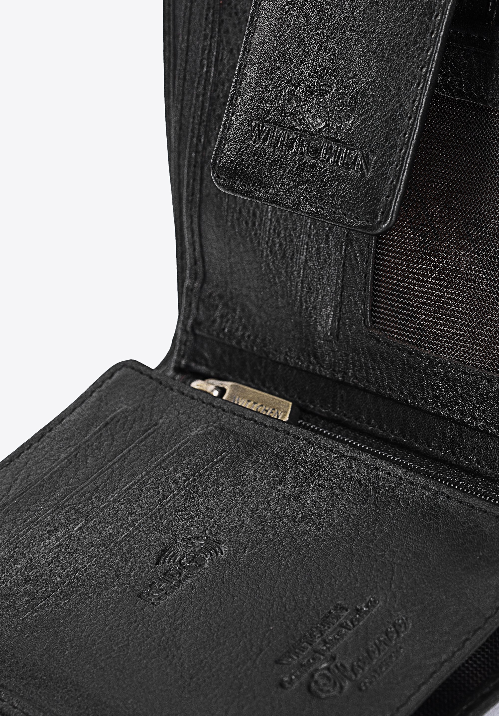 Damski portfel ze skóry z elegancką napą