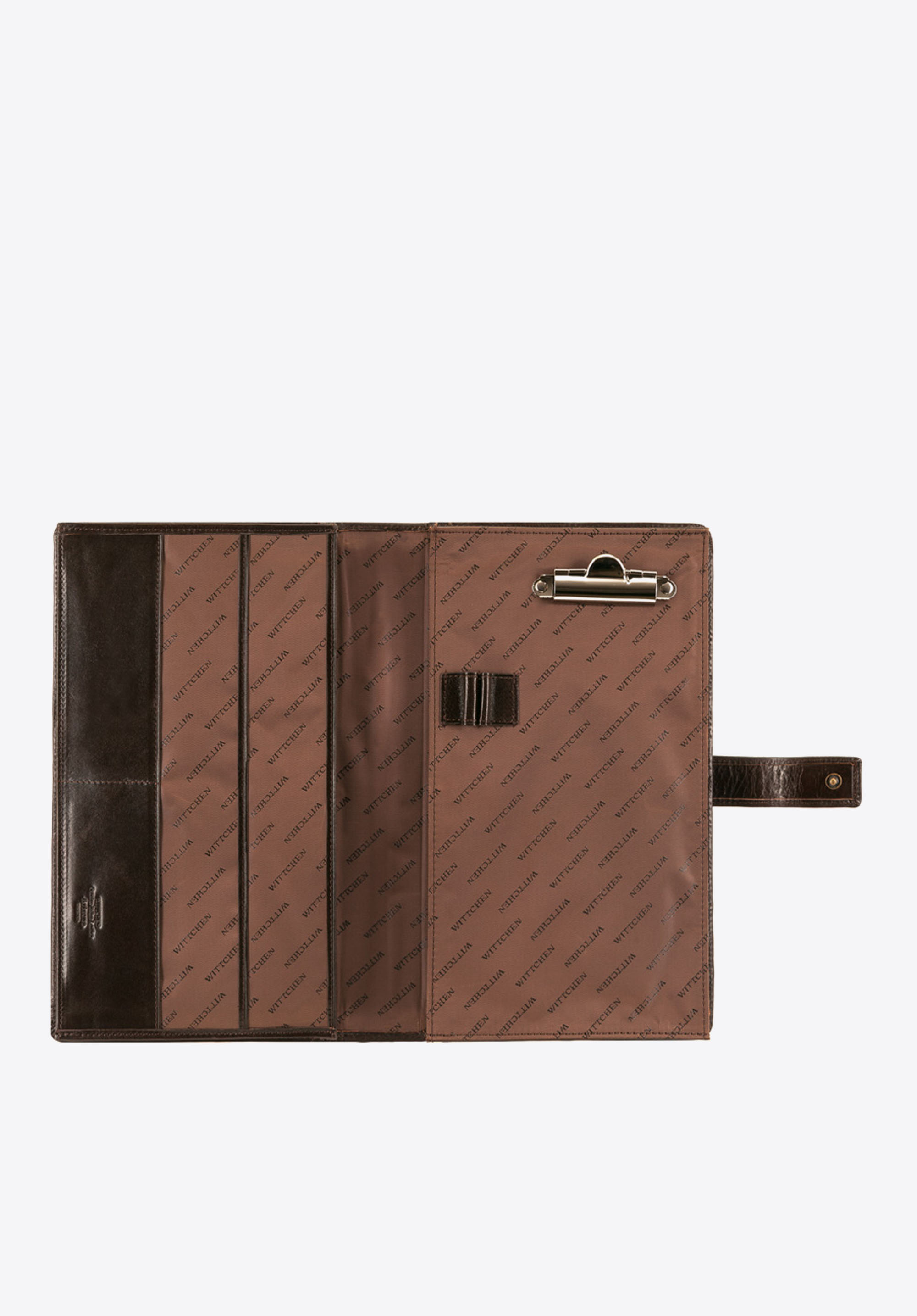 Organizer na dokumenty skórzany z klipsem