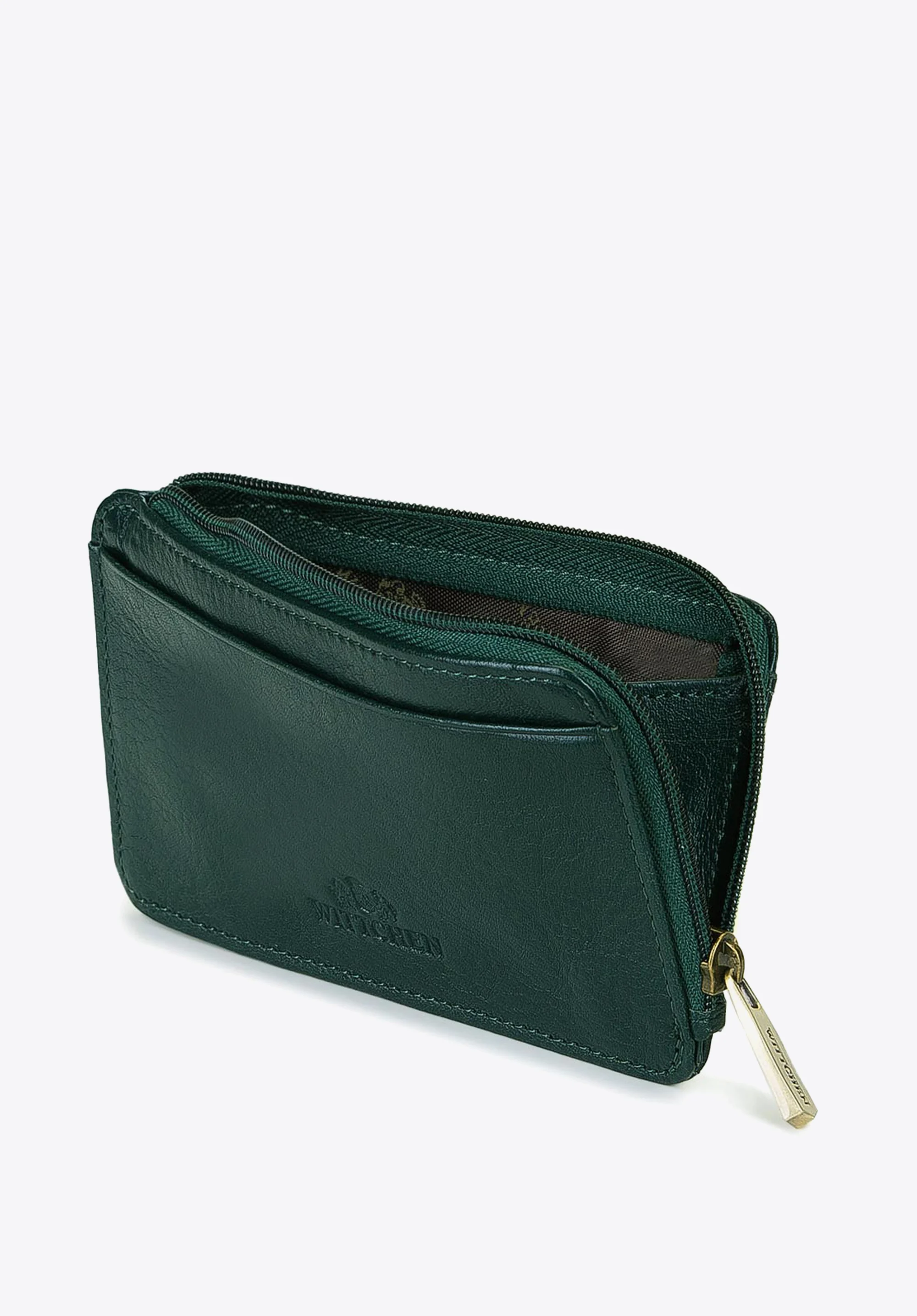 Etui na karty kredytowe skórzane na zamek