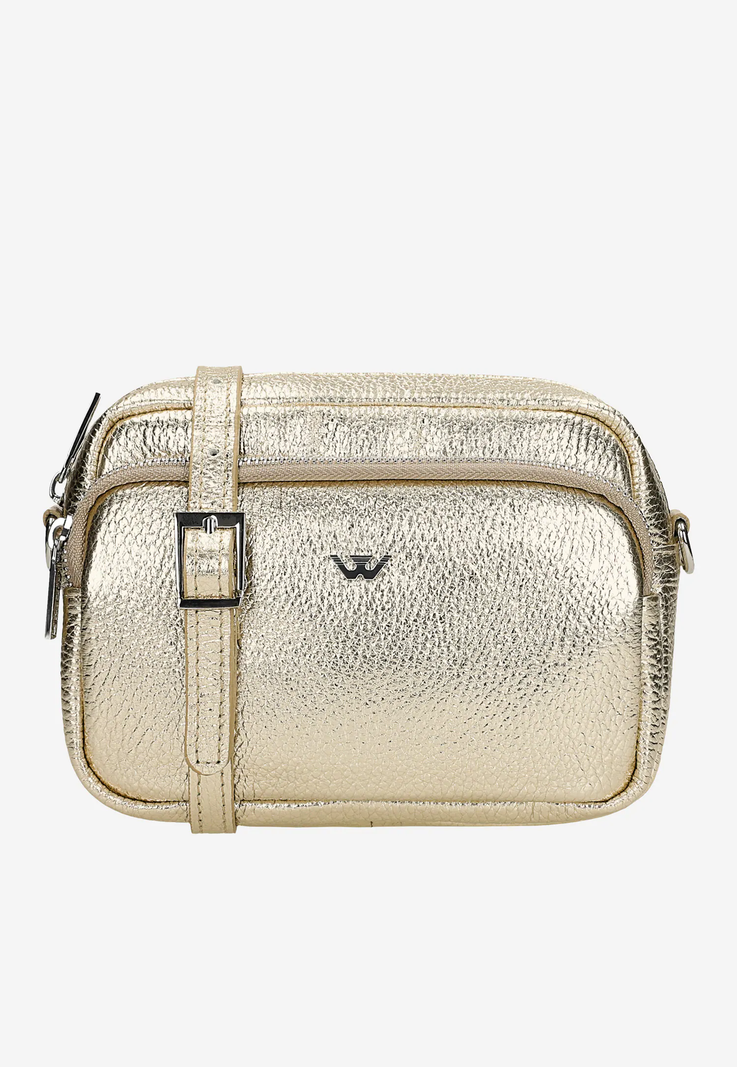 Mała złota torebka damska crossbody
