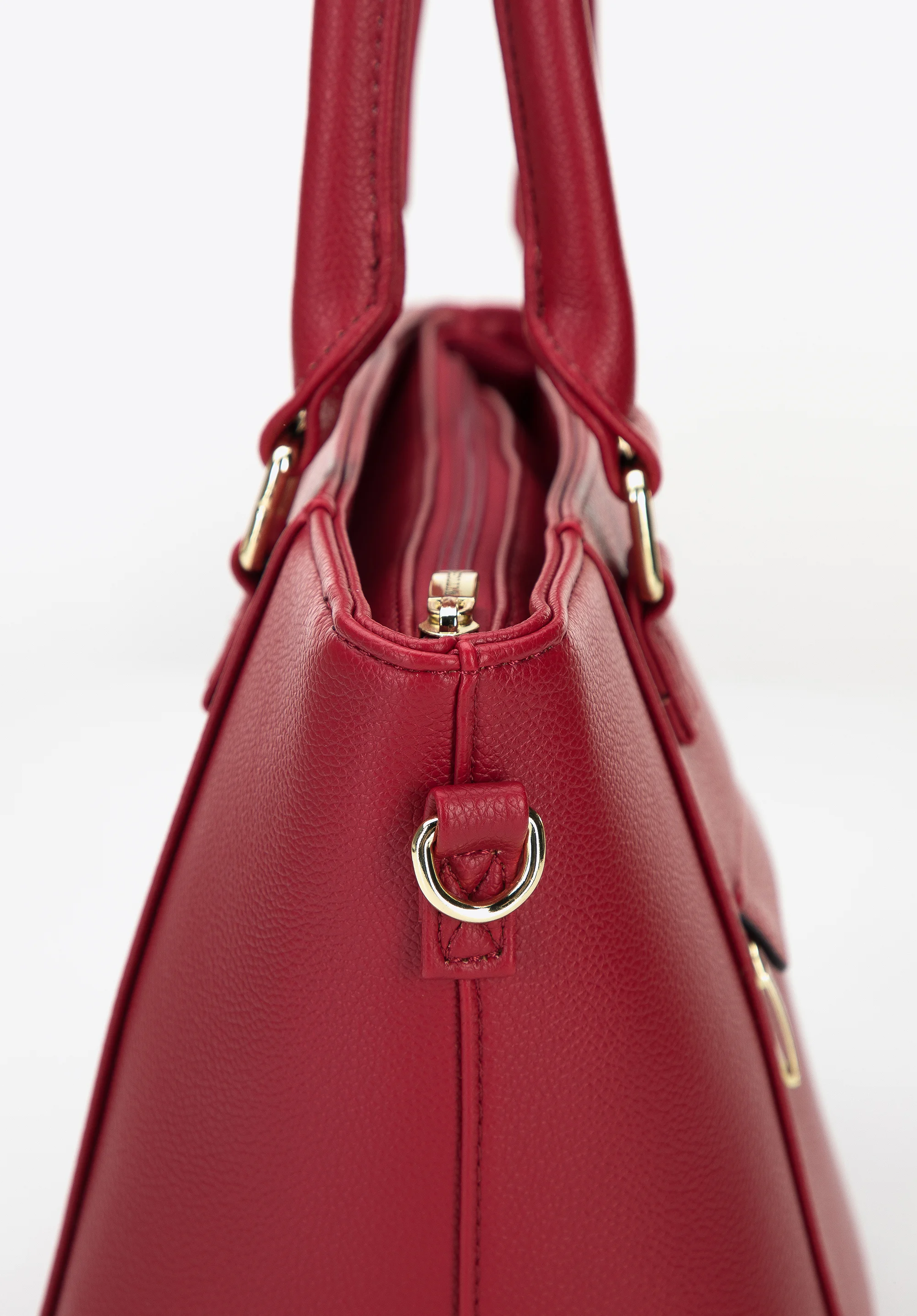 Torebka kuferek z płaską kieszenią z przodu