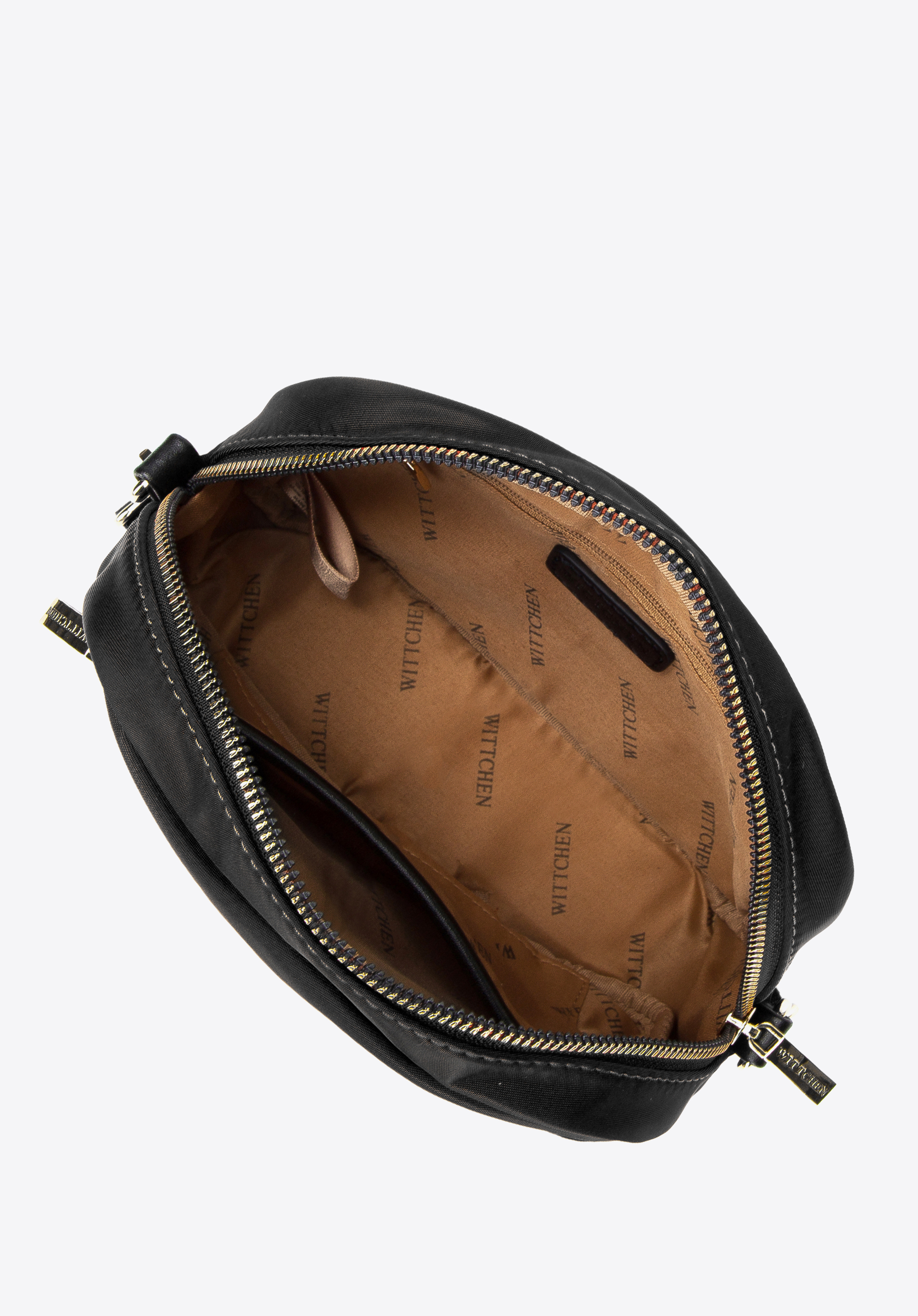 Damska listonoszka z nylonu z kieszenią z przodu