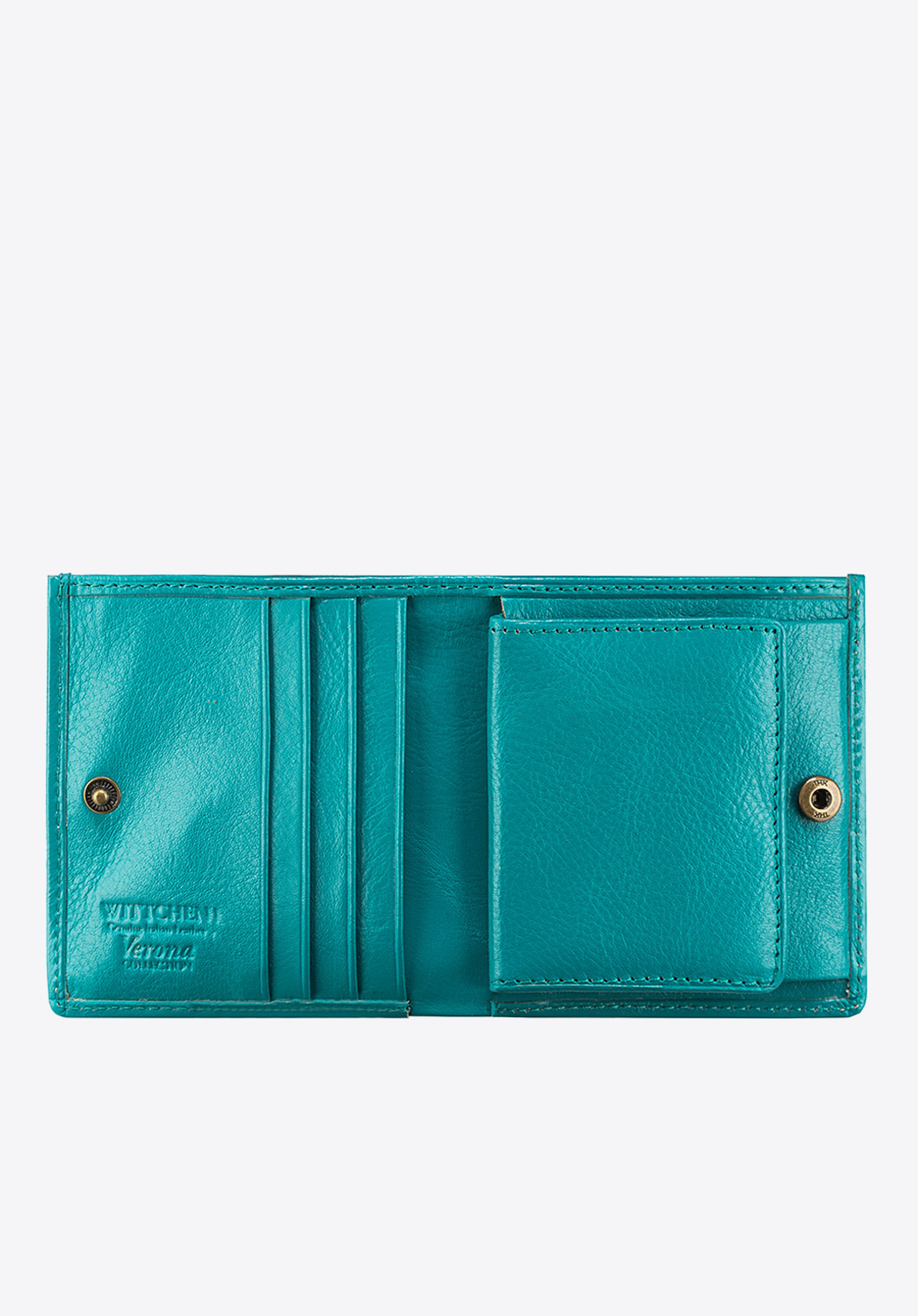 Damski portfel ze skóry lakierowany mały