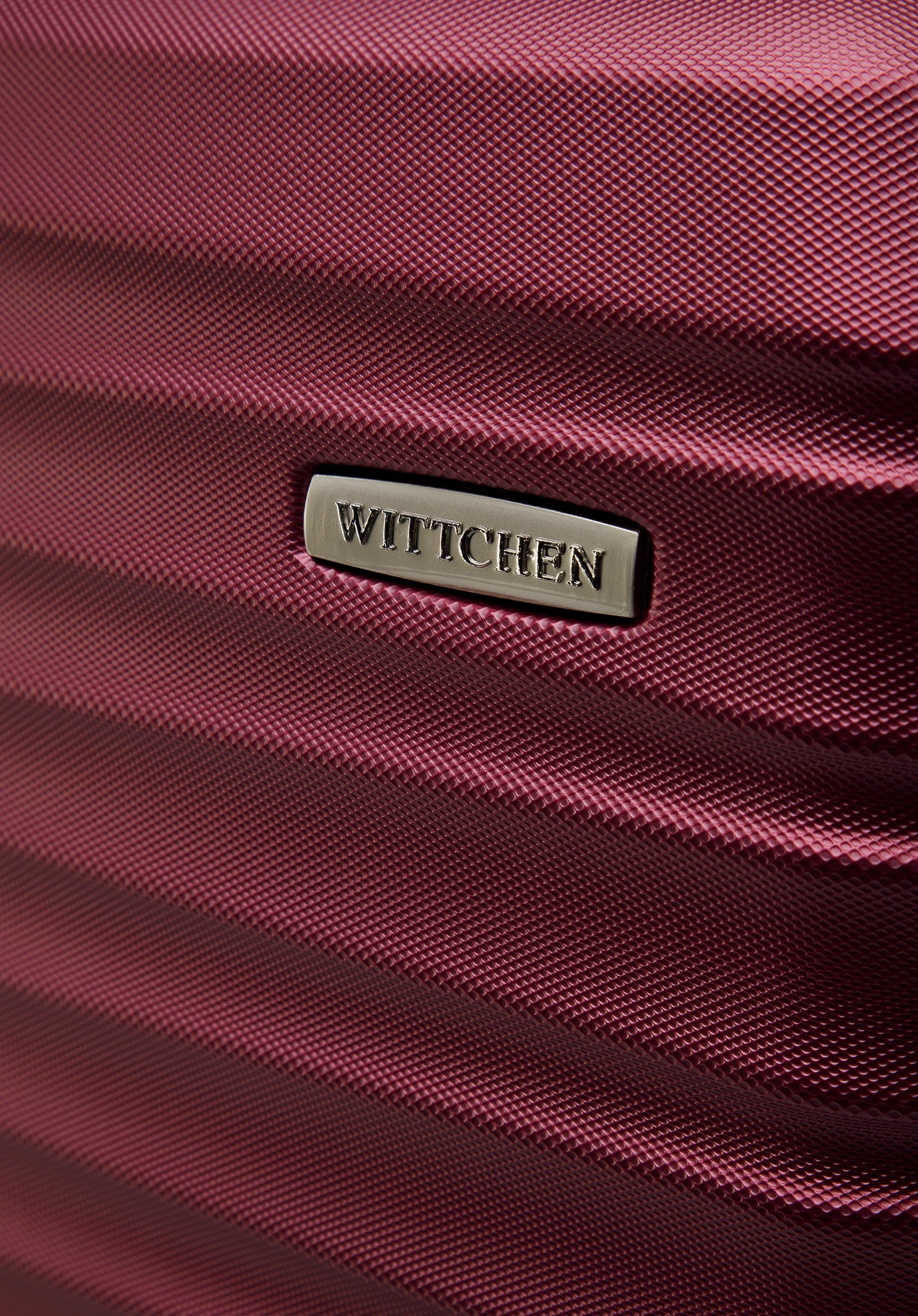 Duża walizka z ABS-u z żebrowaniem