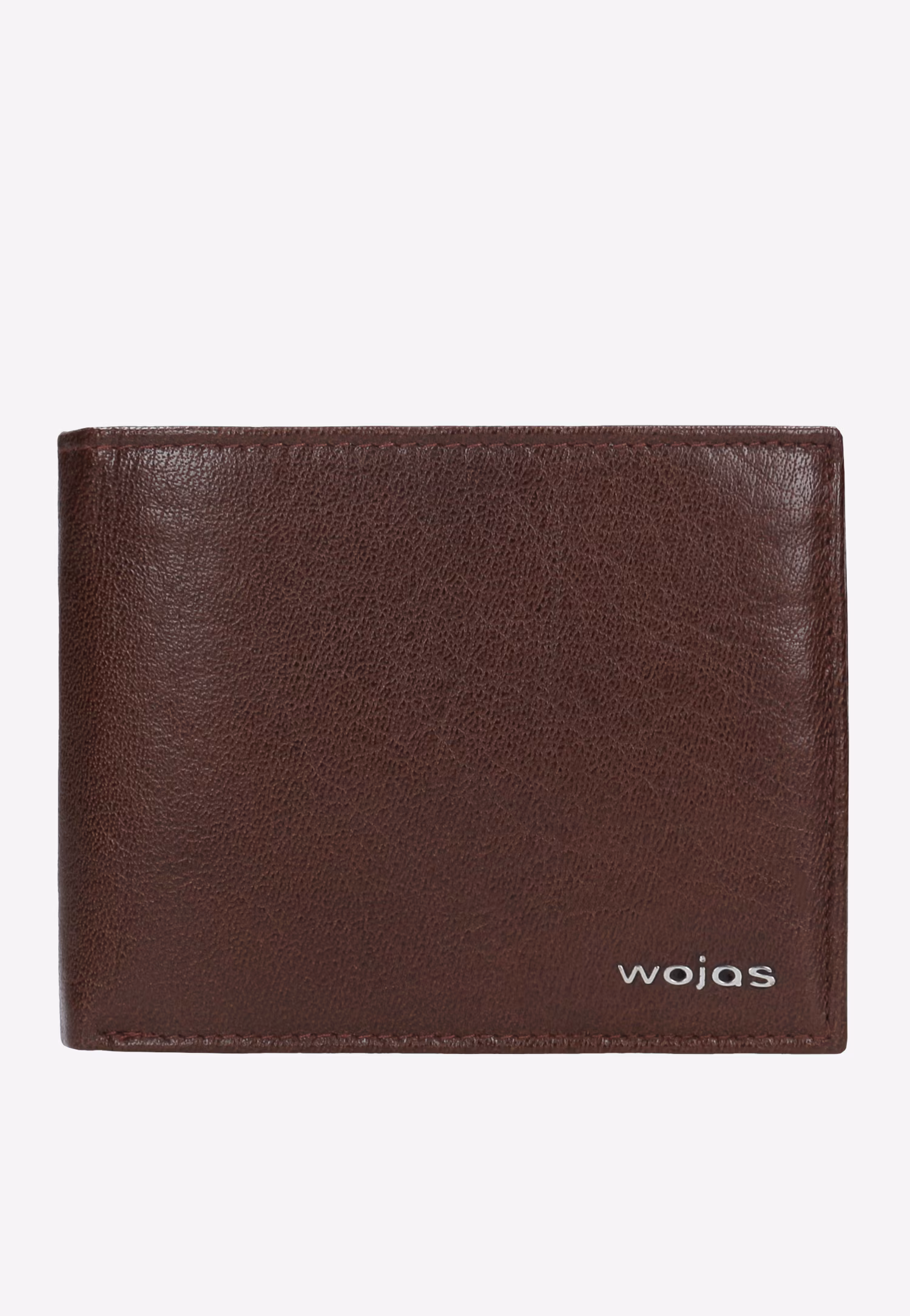 Brązowy skórzany portfel męski z ochroną antykradzieżową RFID