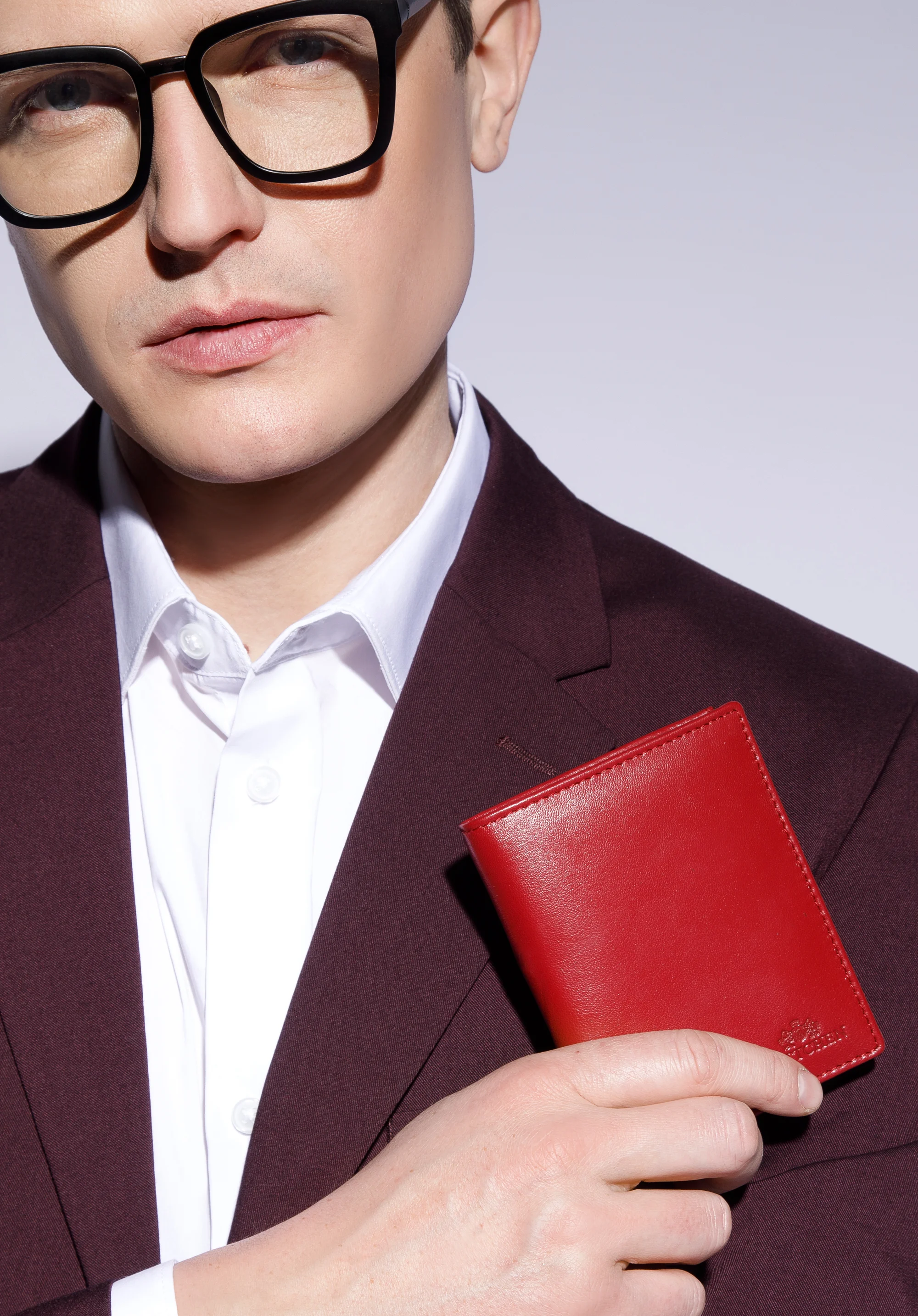 Portfel ze skóry z zapięciem UNISEX