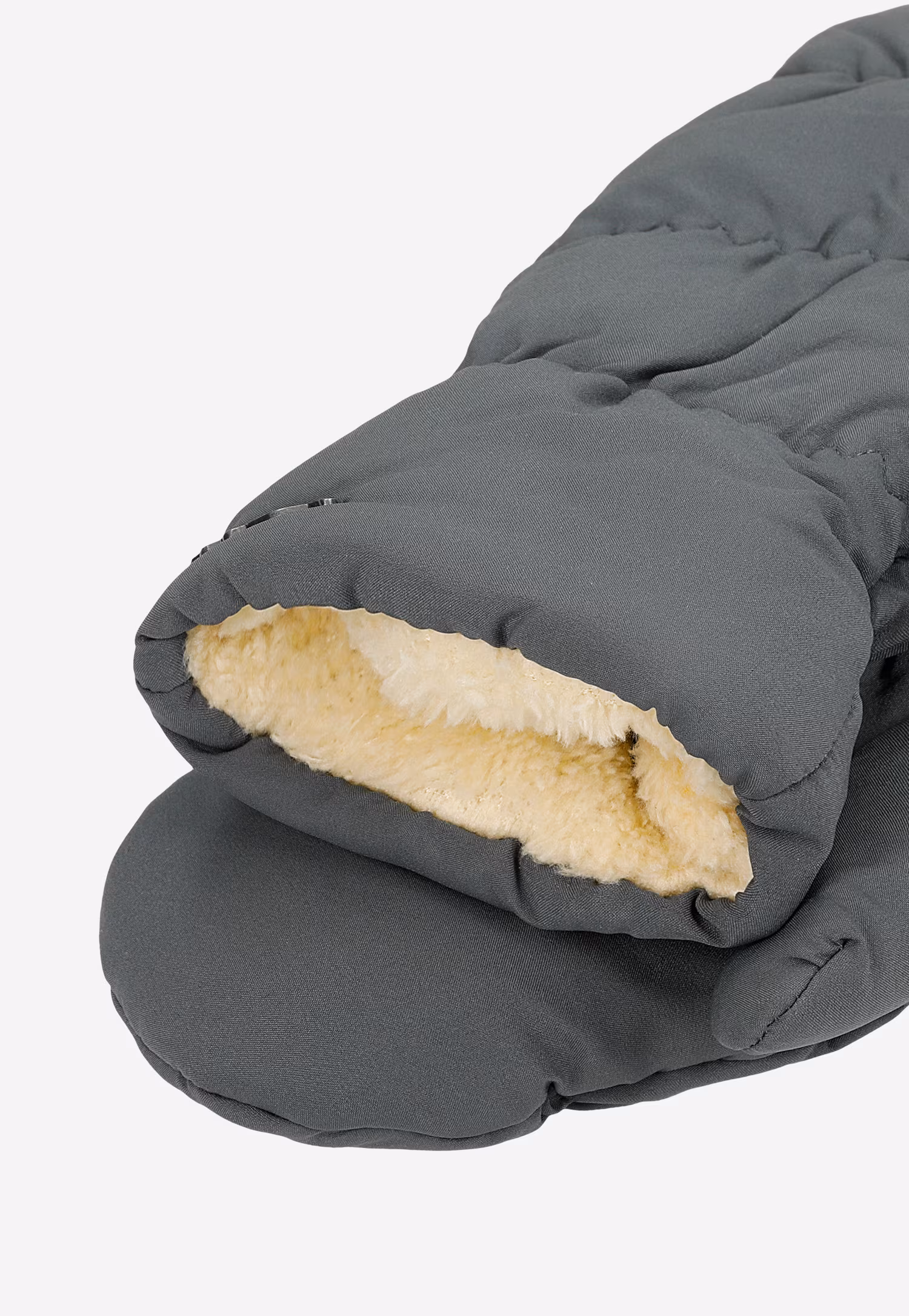 RELAKS beżowe ocieplane rękawiczki z jednym palcem