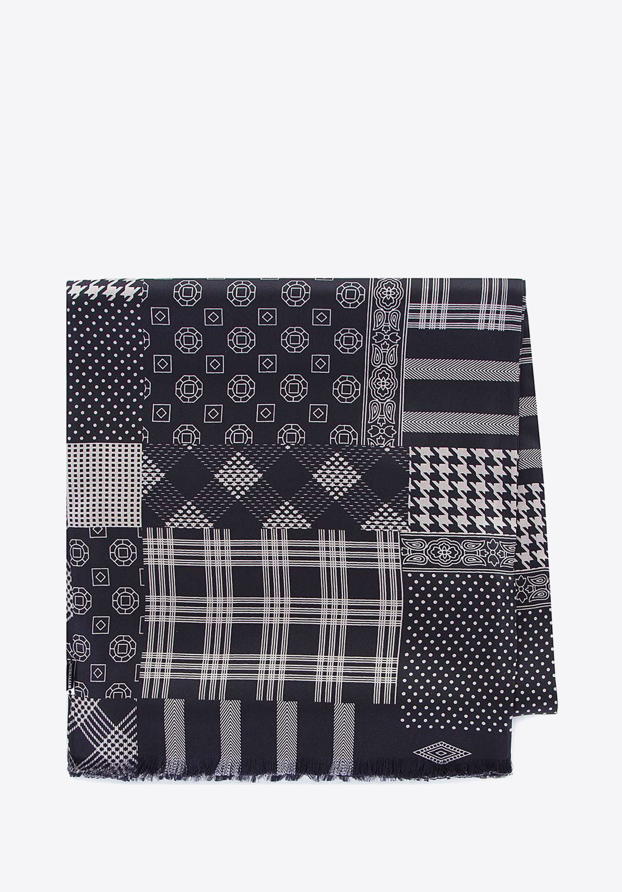 Męski szal z jedwabiu