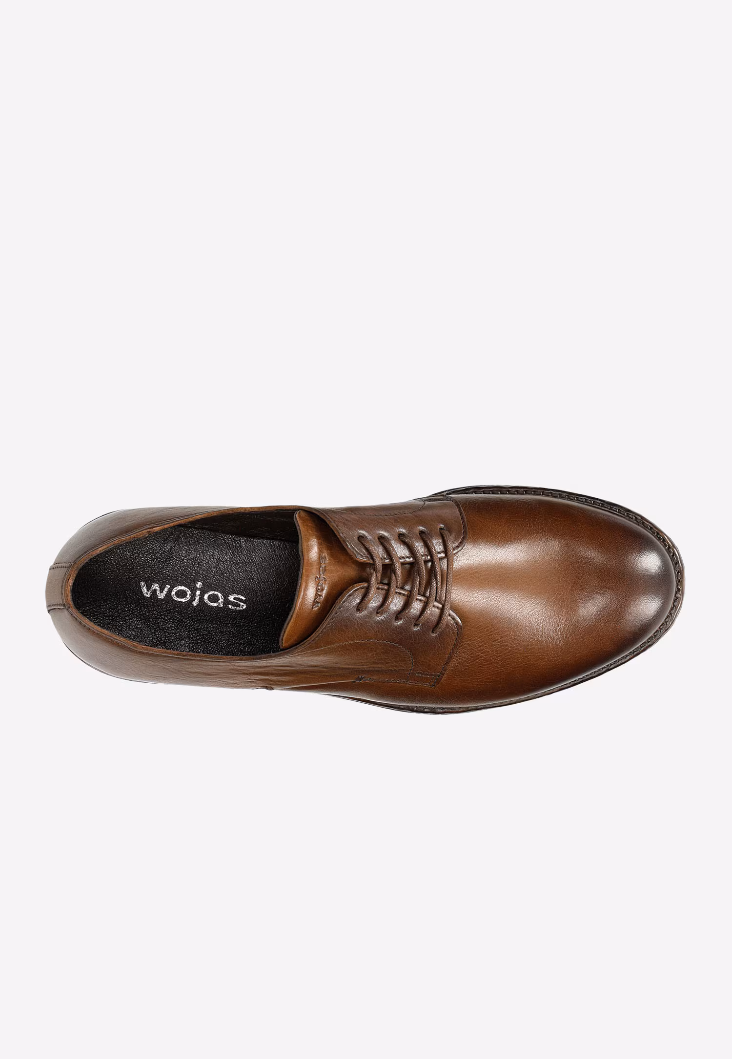 Brązowe klasyczne półbuty męskie w stylu miejskim