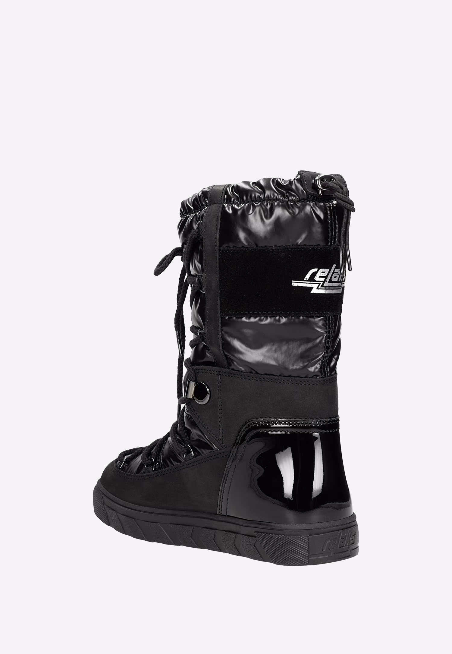 Beżowe wysokie śniegowce damskie RELAKS