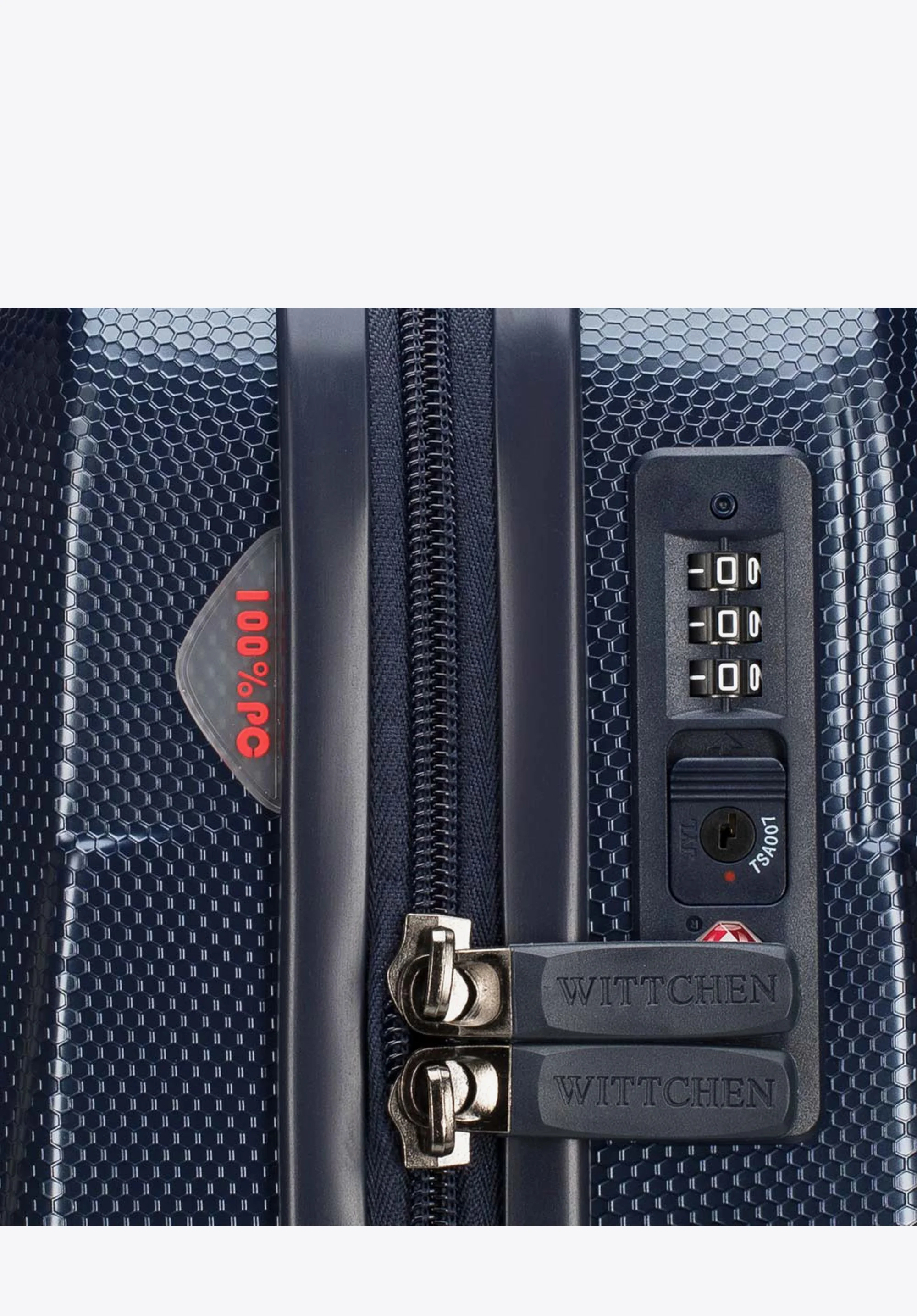 Walizka kabinowa z polikarbonu geometryczna