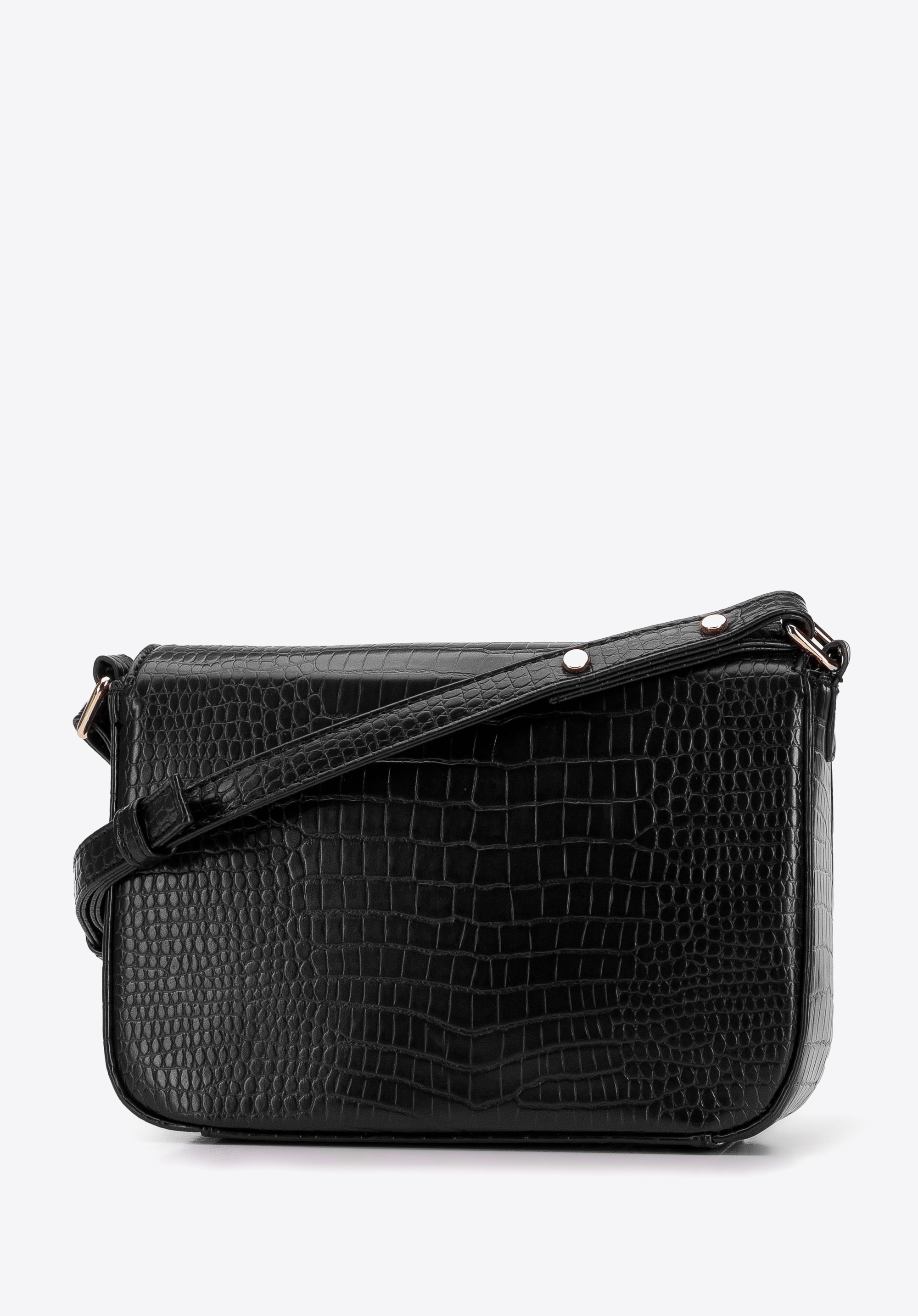 Damska listonoszka z ekoskóry croco mała