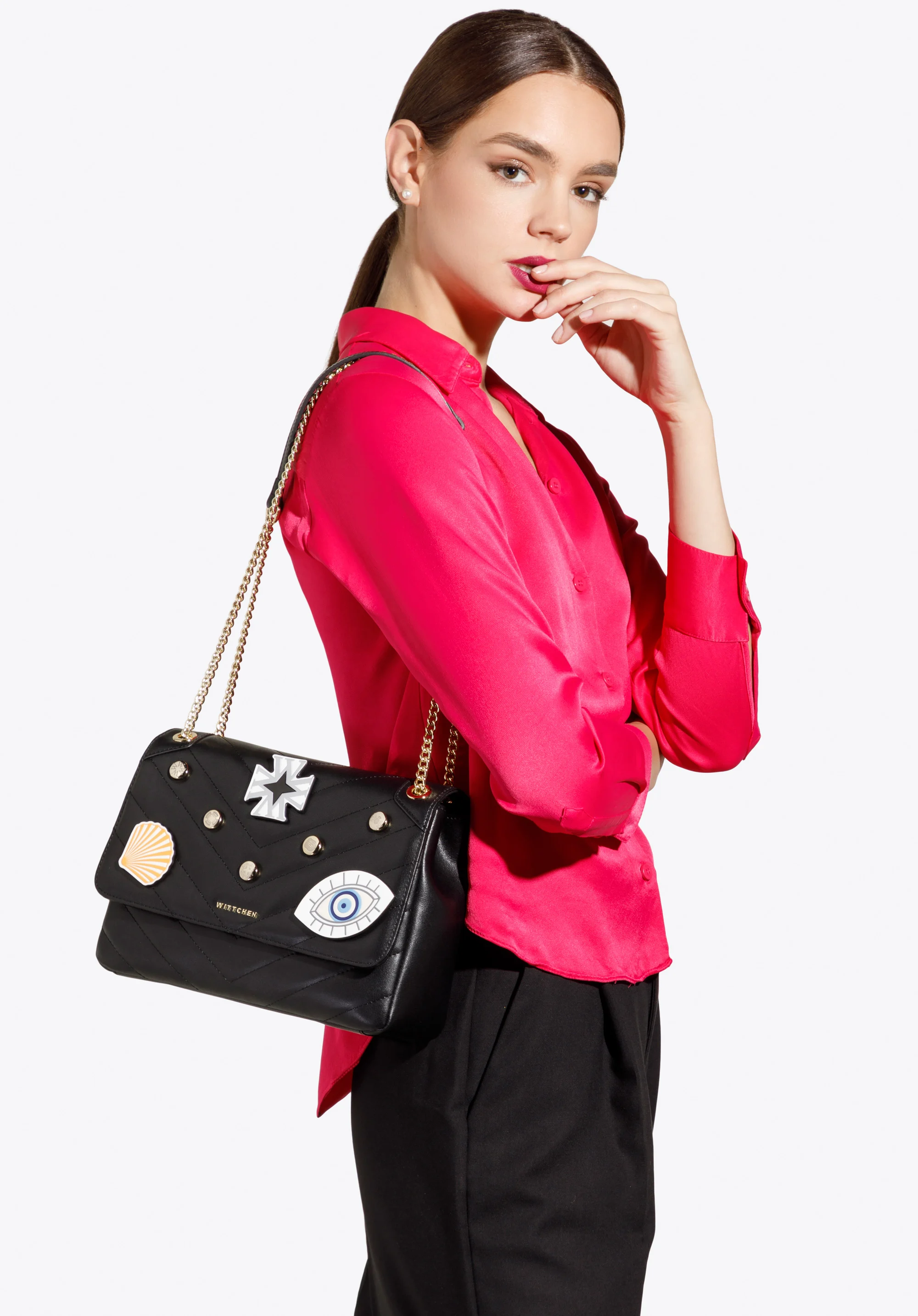 Zestaw przypinek skórzanych – 3 sztuki