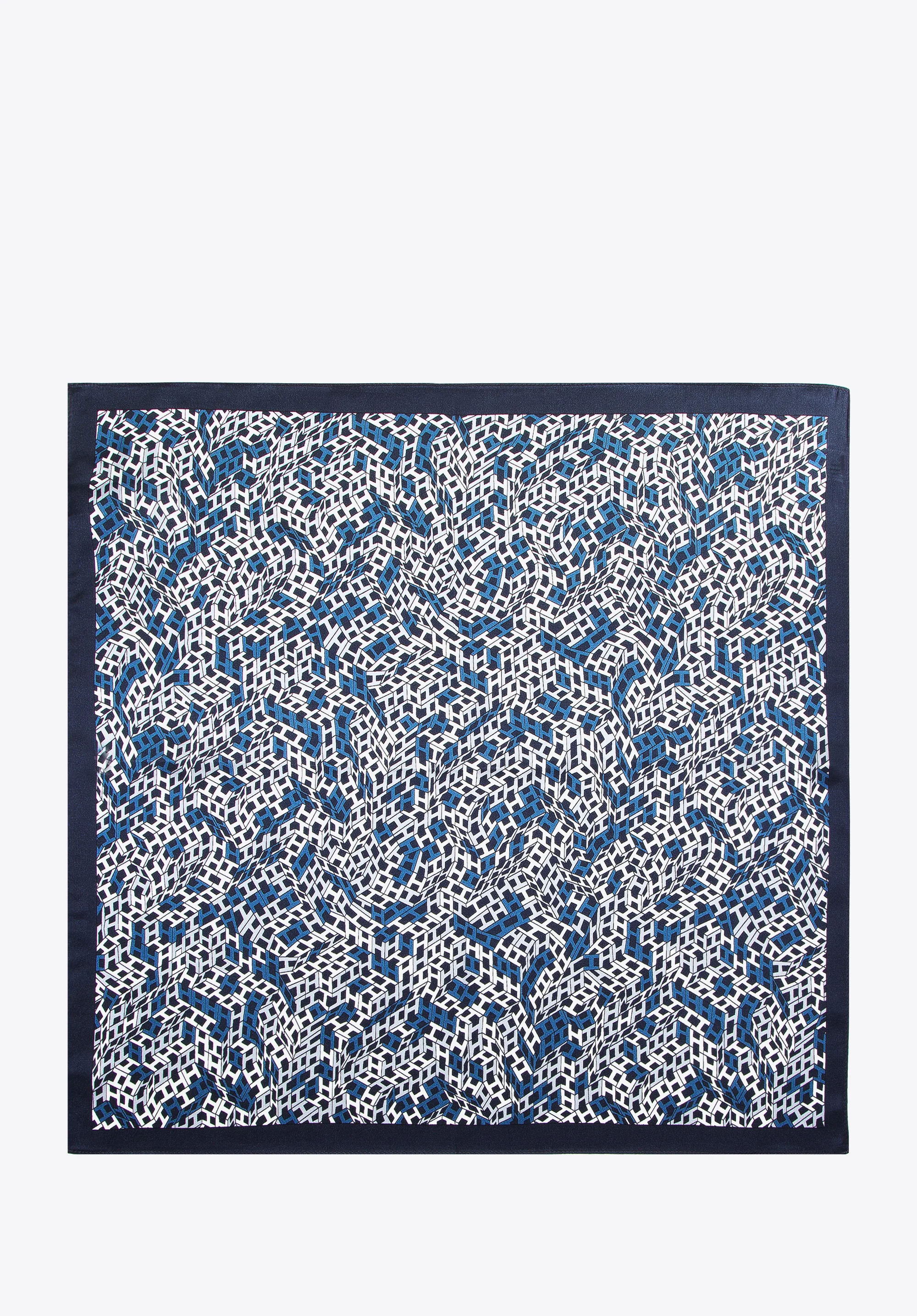 Damska apaszka jedwabna we wzory