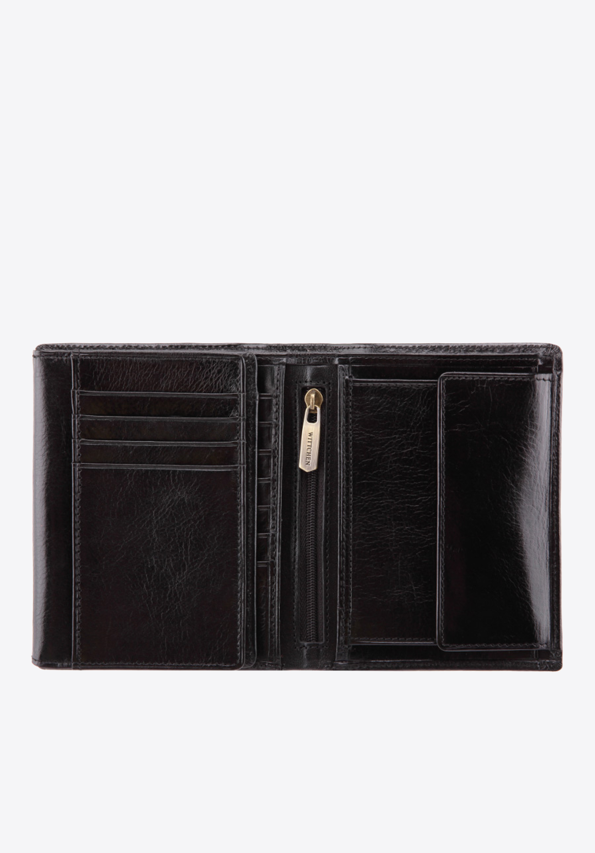 Męski portfel ze skóry prosty