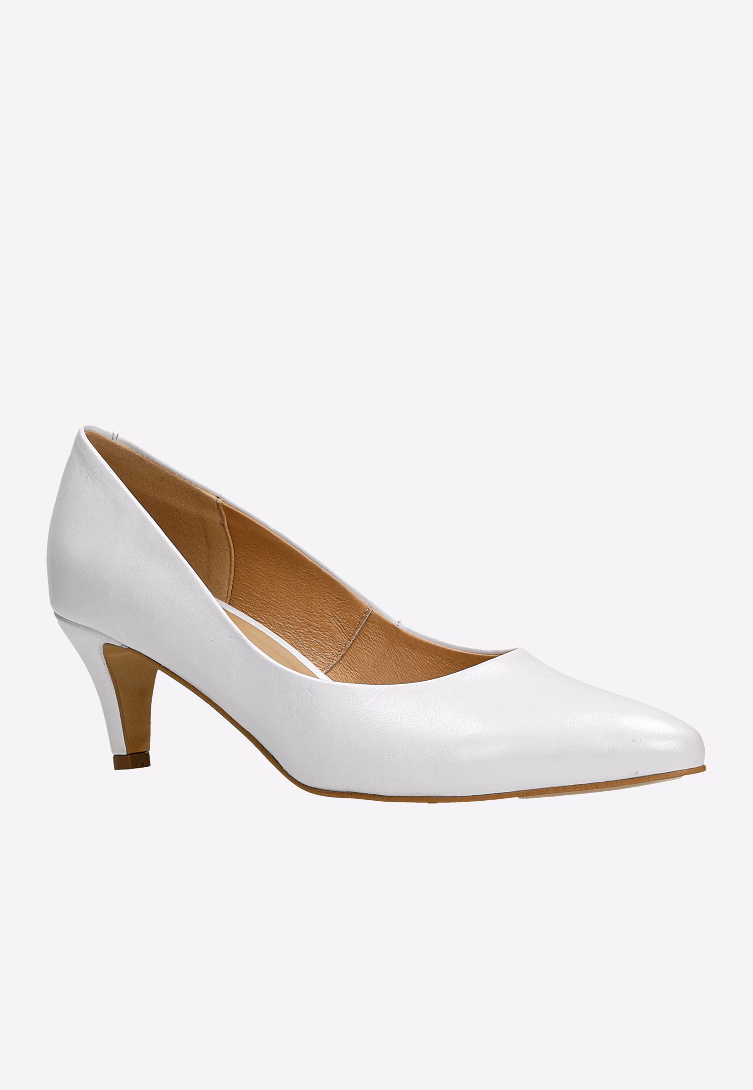 Czarne klasyczne czółenka damskie ze skóry licowej