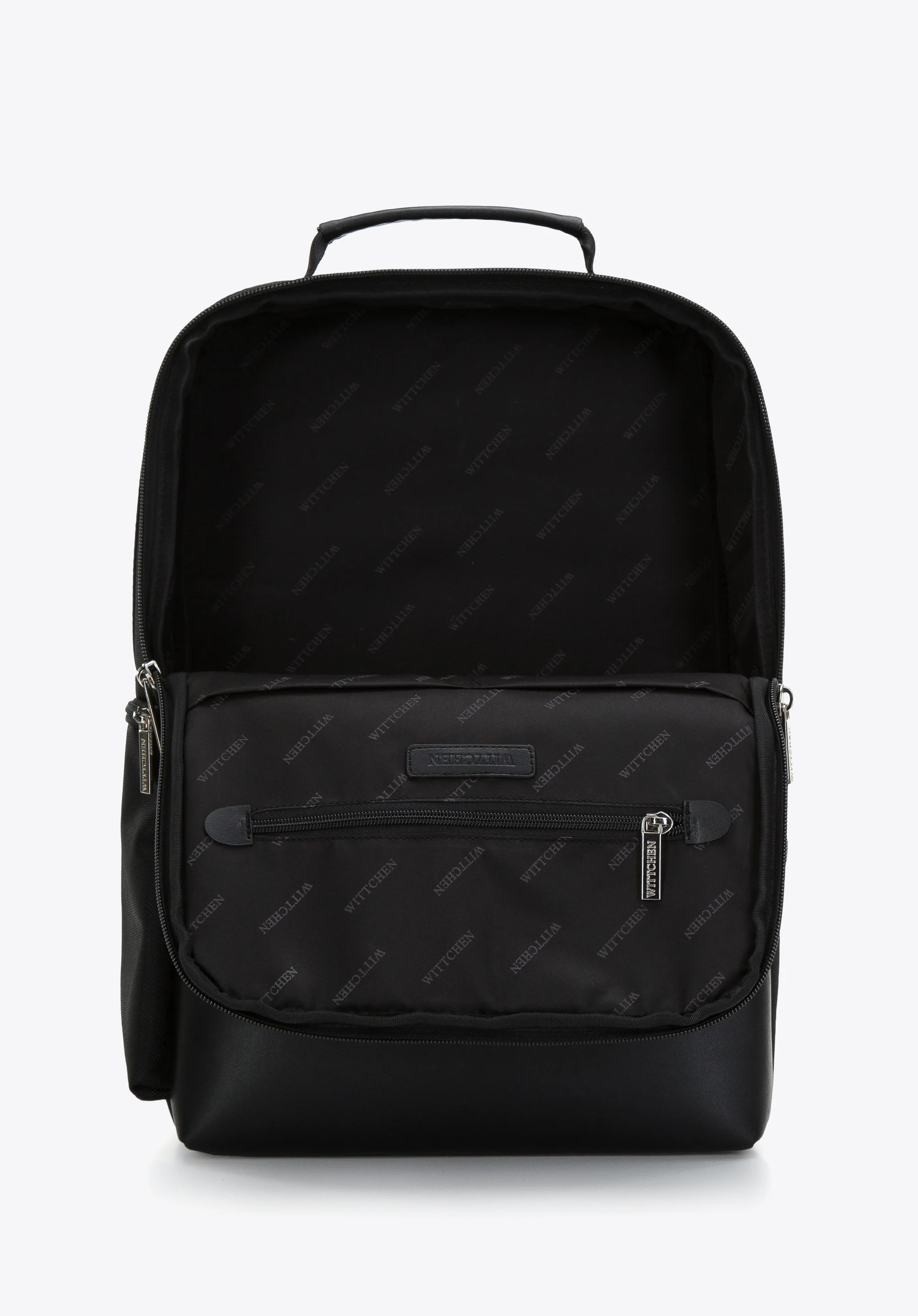 Męski plecak na laptopa 15,6” dwukomorowy z błyszczącym suwakiem