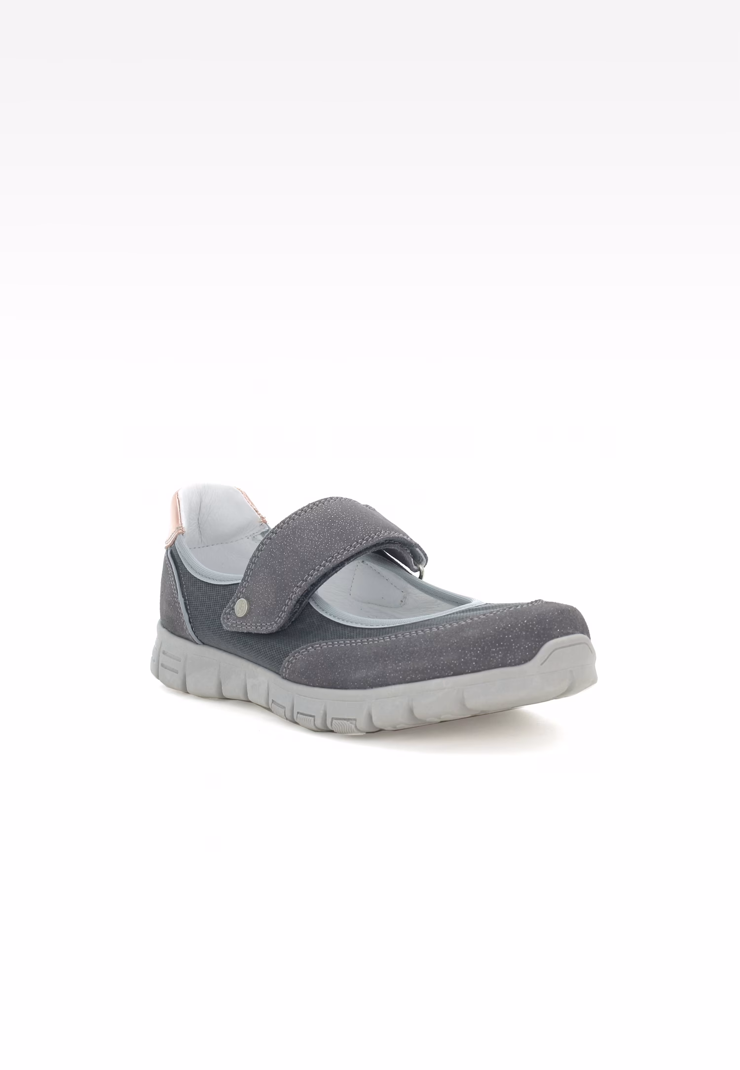 Wizytowe BARTEK W-58026/07K, dla dziewcząt, szary