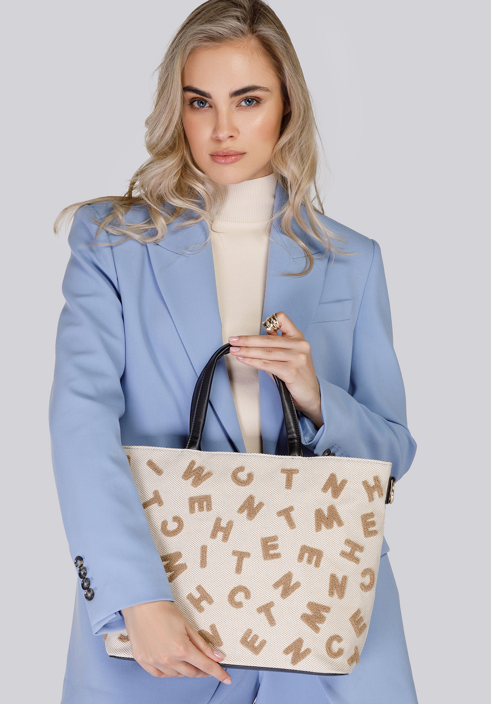 Torba shopperka płócienna w litery