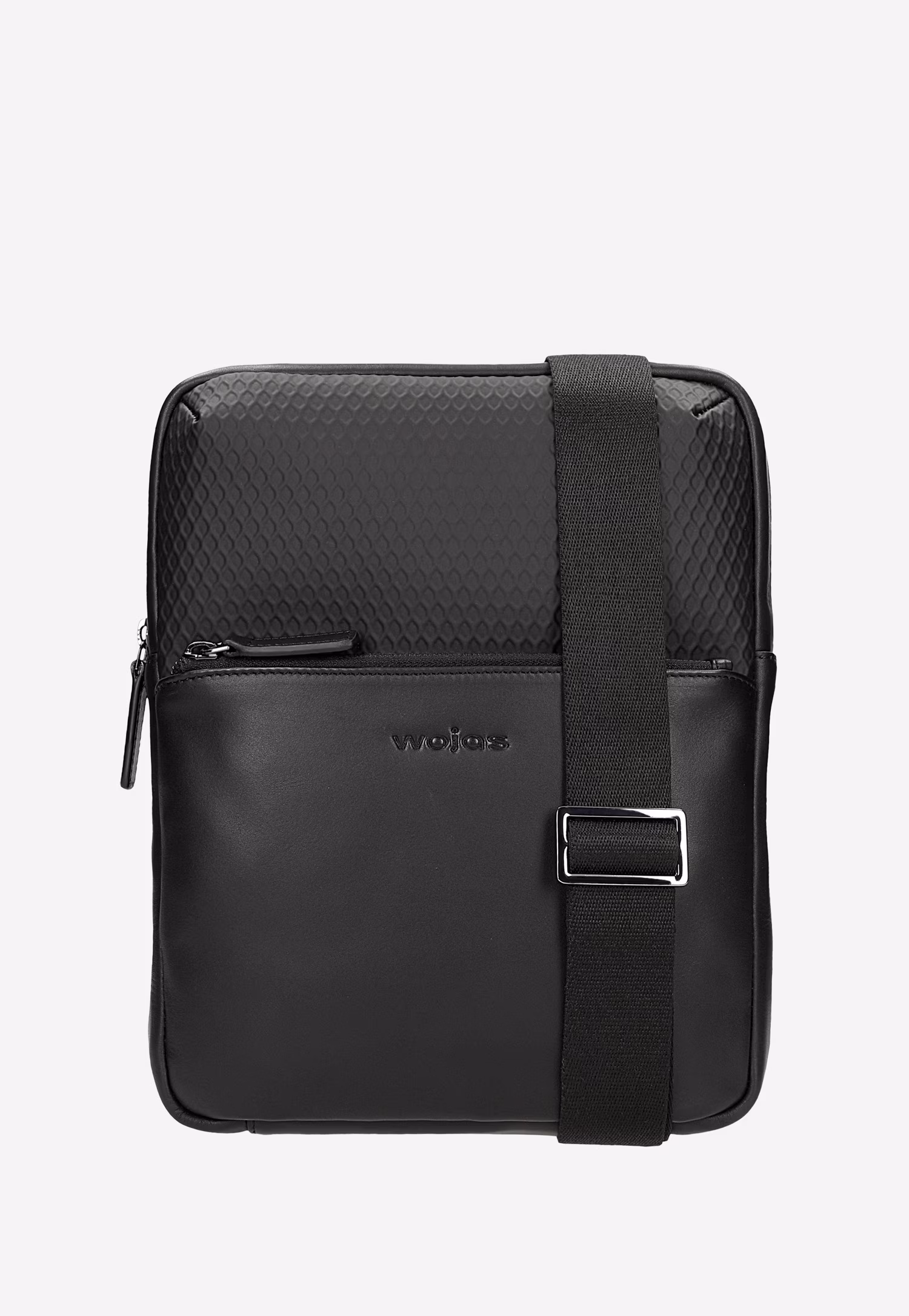 Mała czarna torba męska na ramię