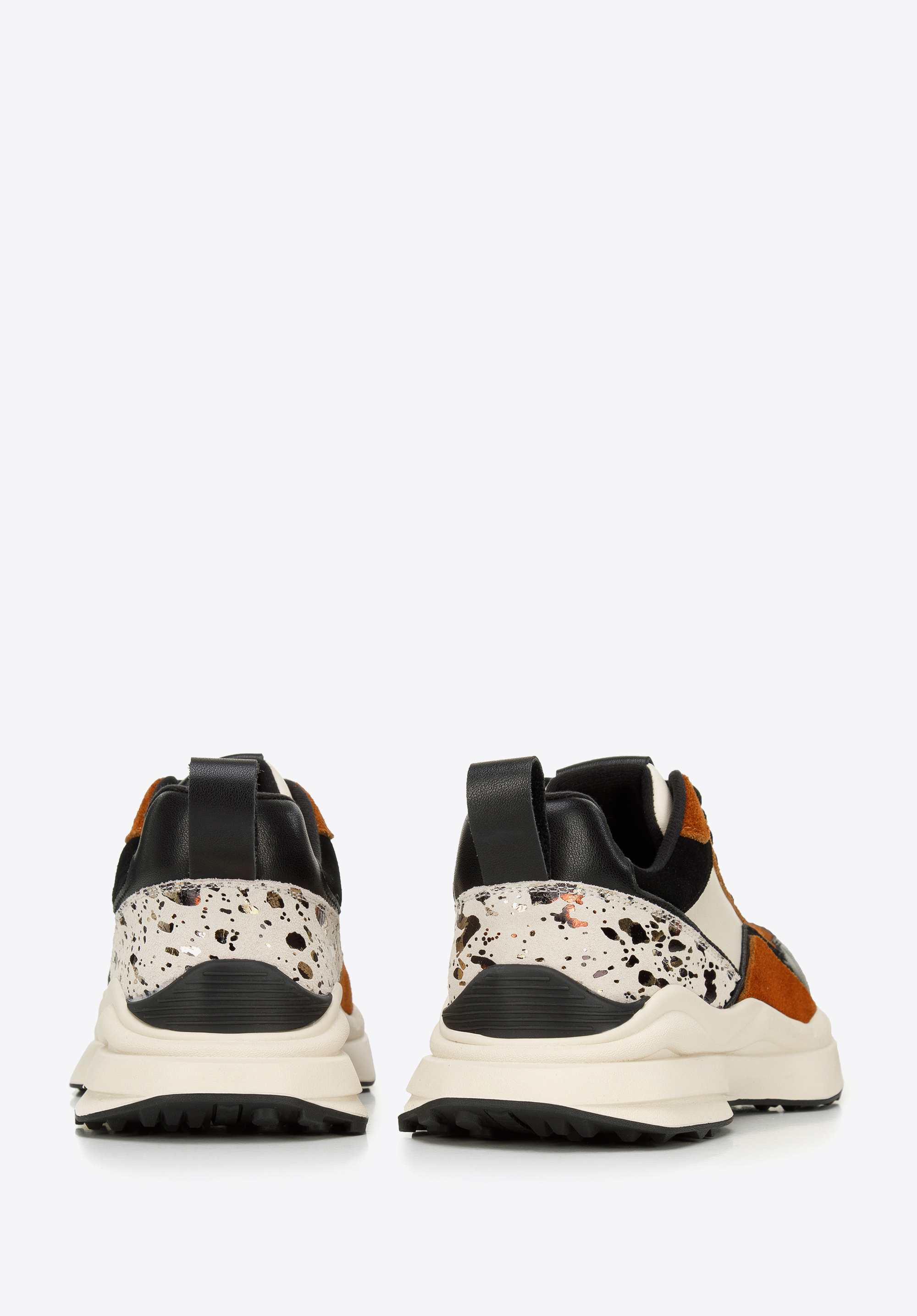 Damskie sneakersy z połyskującą wstawką