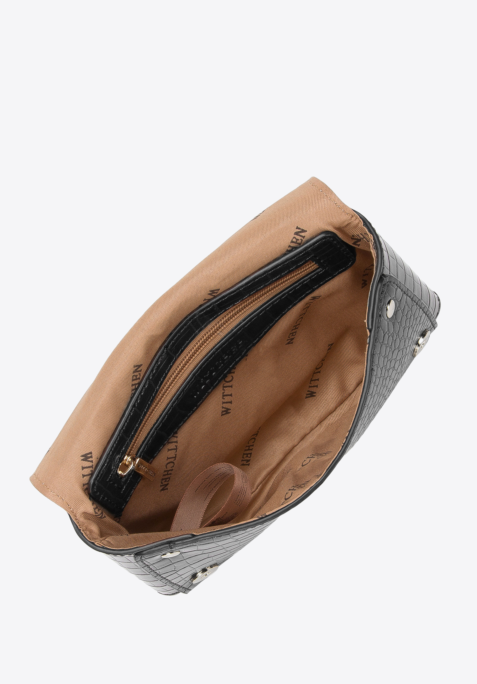 Damska torebka kopertowa 2 w 1 croco