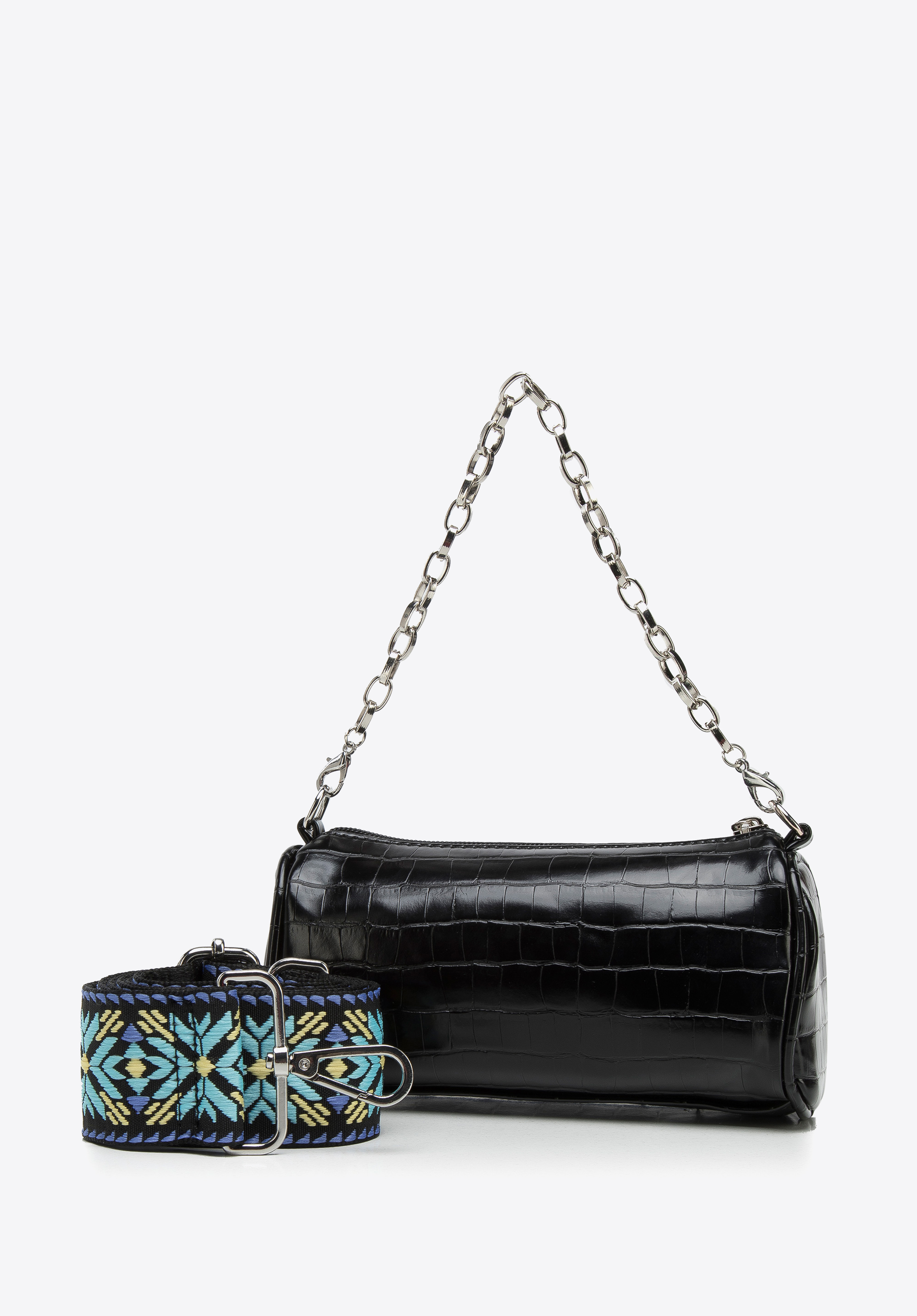 Damska minitorebka z wymiennymi paskami