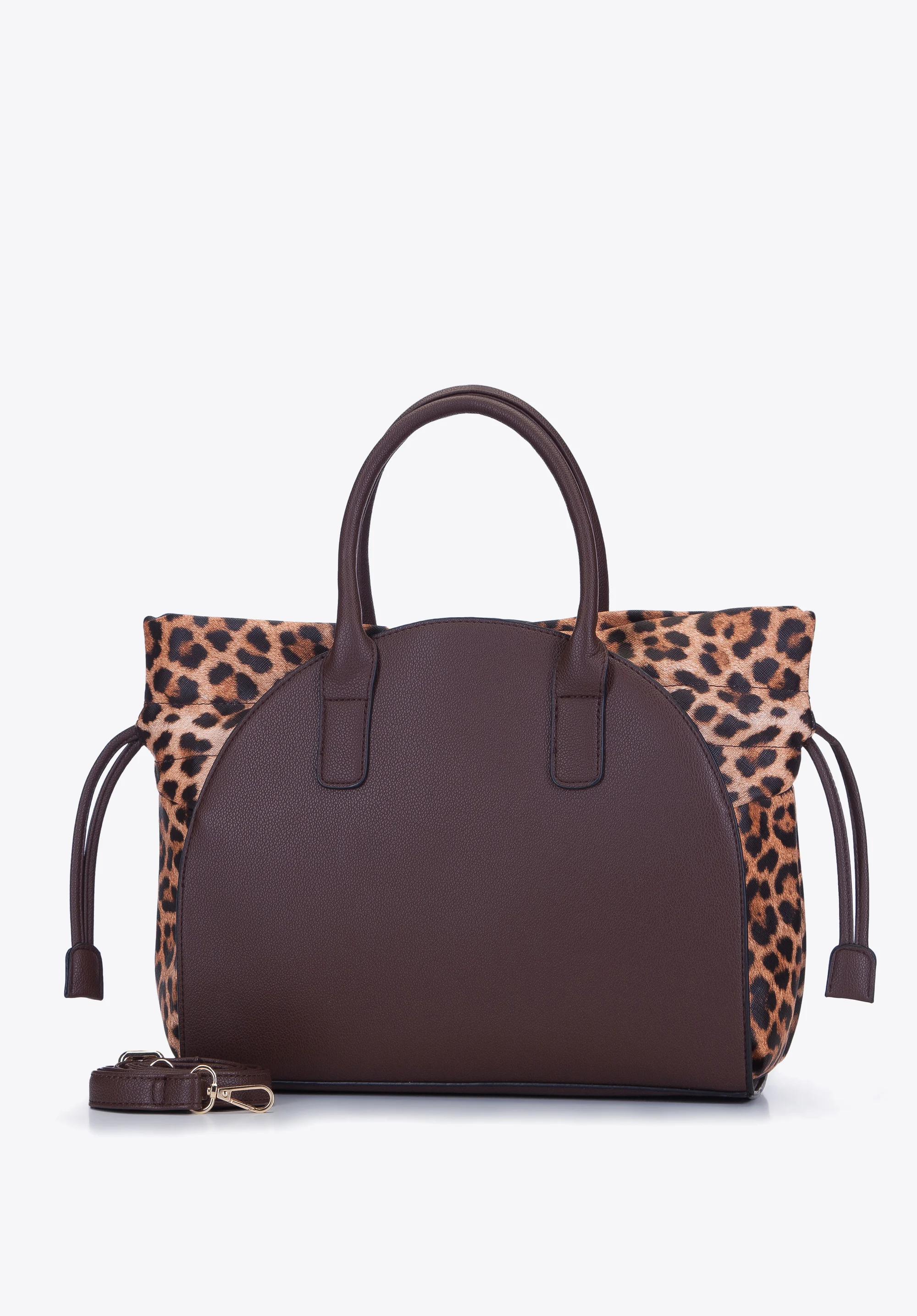 Kuferek ze skóry ekologicznej w cętki