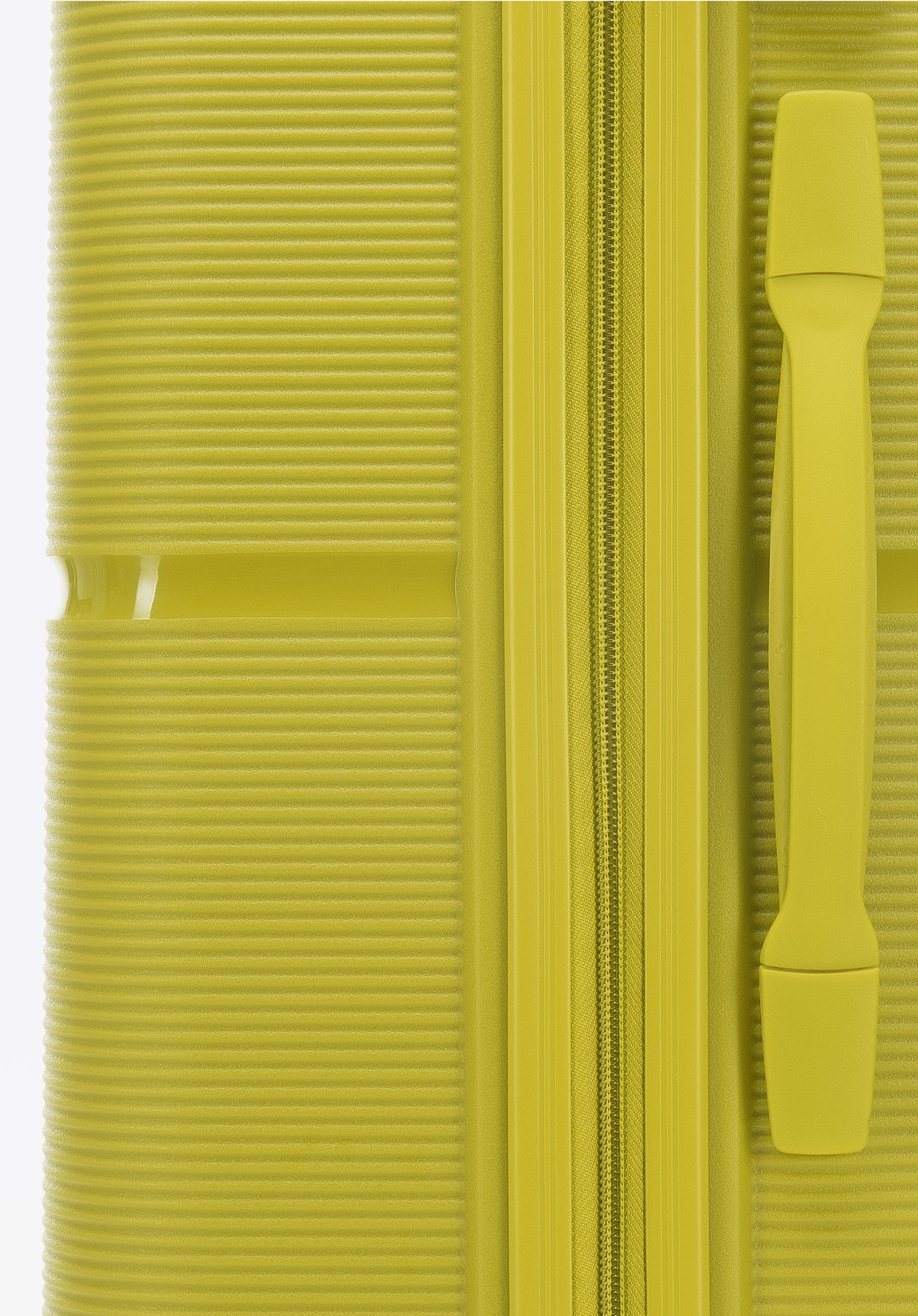 Średnia walizka z polipropylenu jednokolorowa