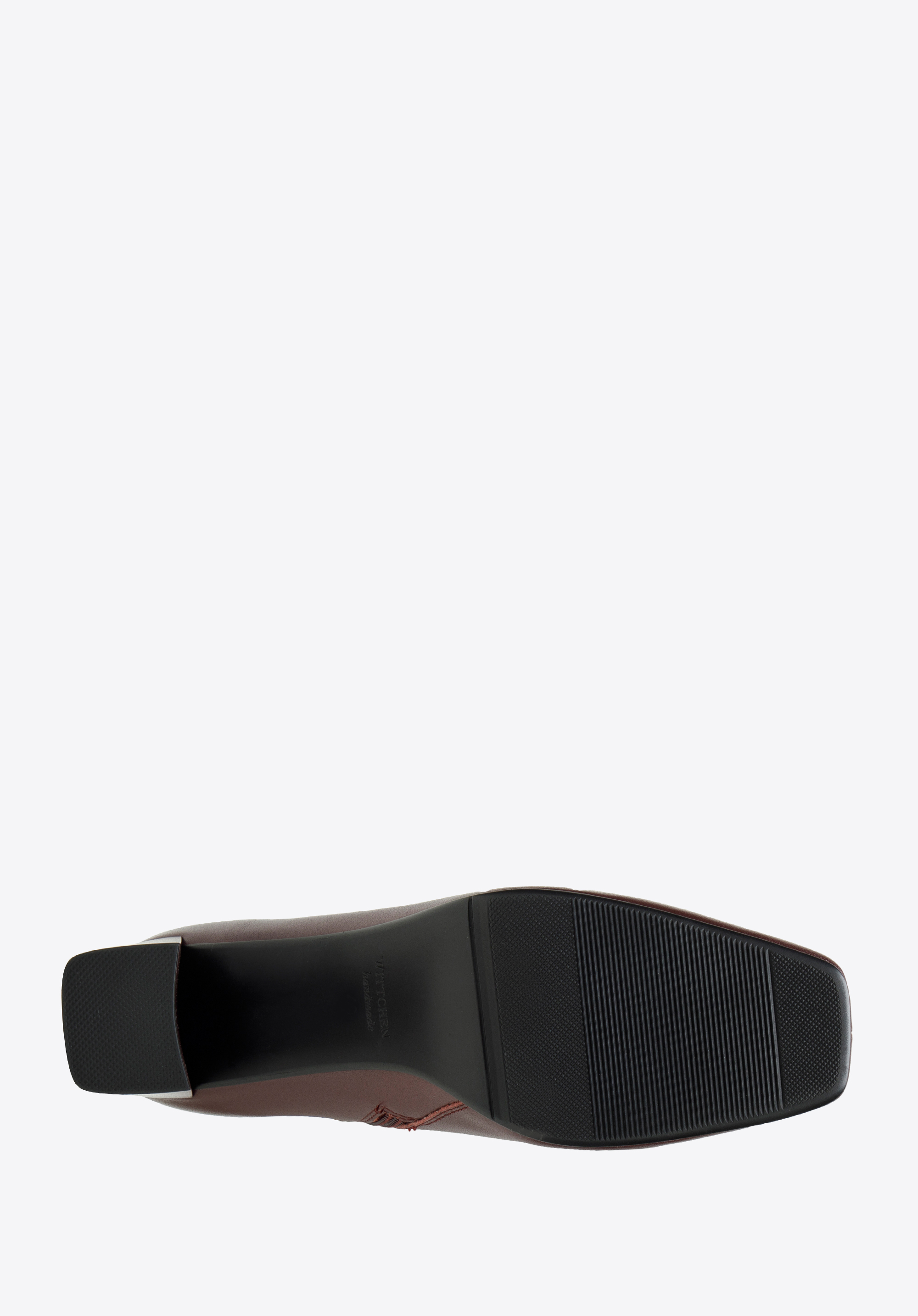 Damskie botki skórzane z monogramem