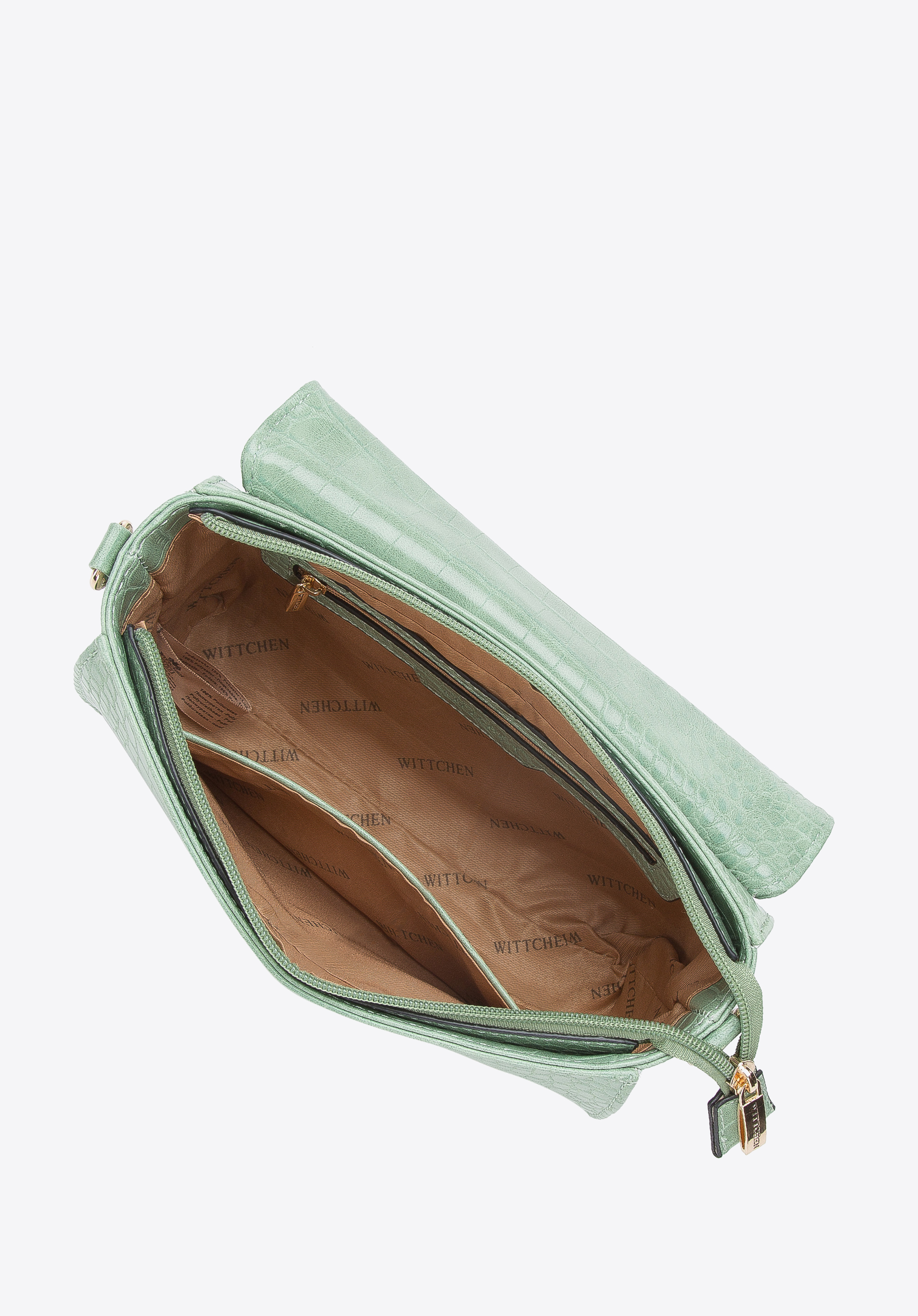 Damska torebka z geometrycznym zapięciem