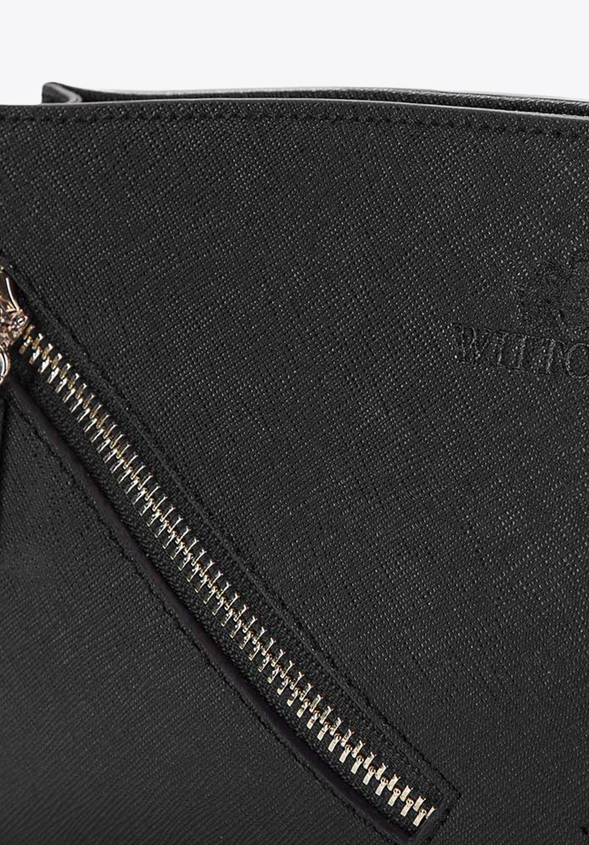 Kopertówka skórzana z ukośnymi suwakami