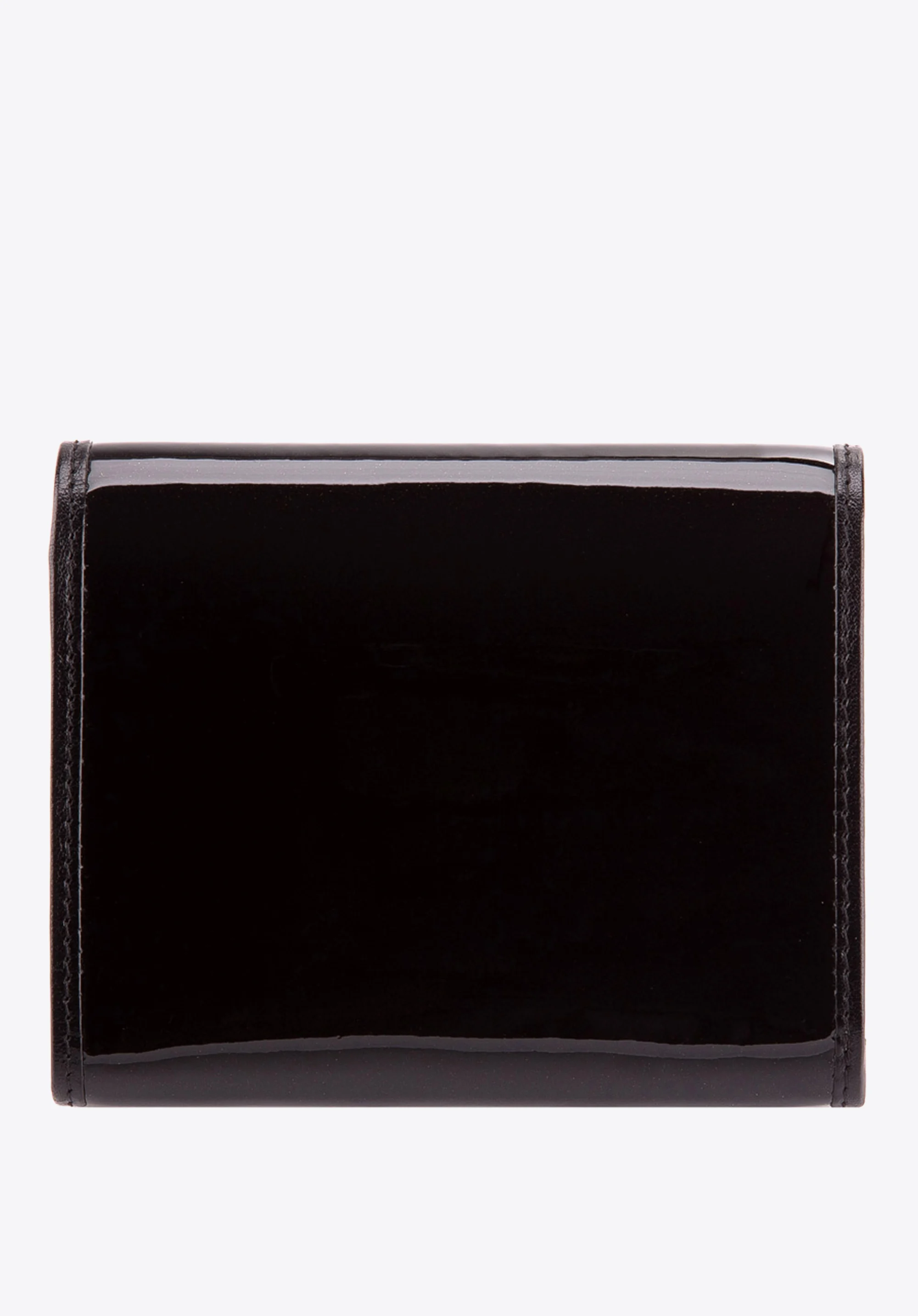 Damski portfel ze skóry lakierowany średni