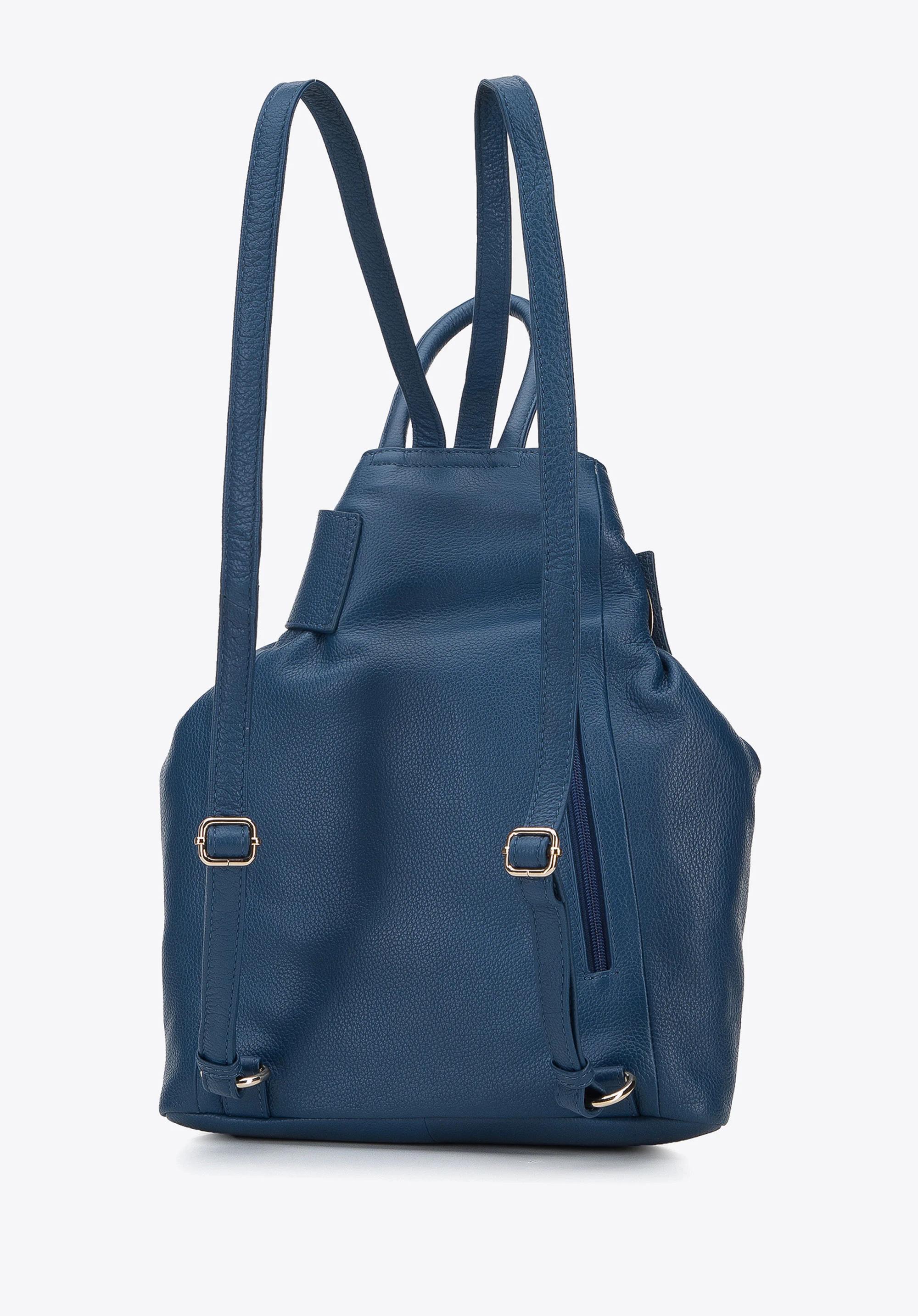 Damski plecak skórzany z opaską