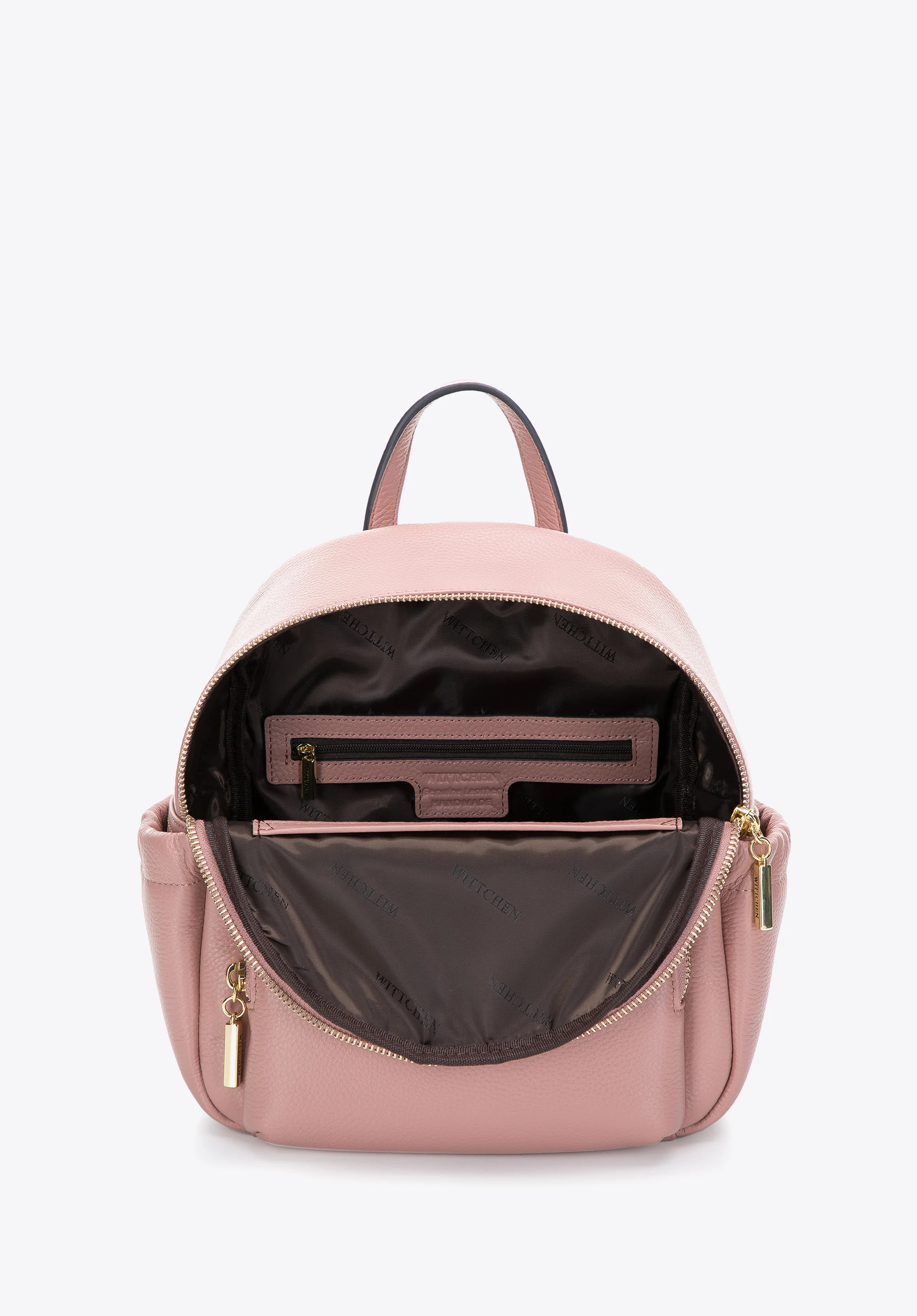 Damski plecak skórzany z kieszeniami