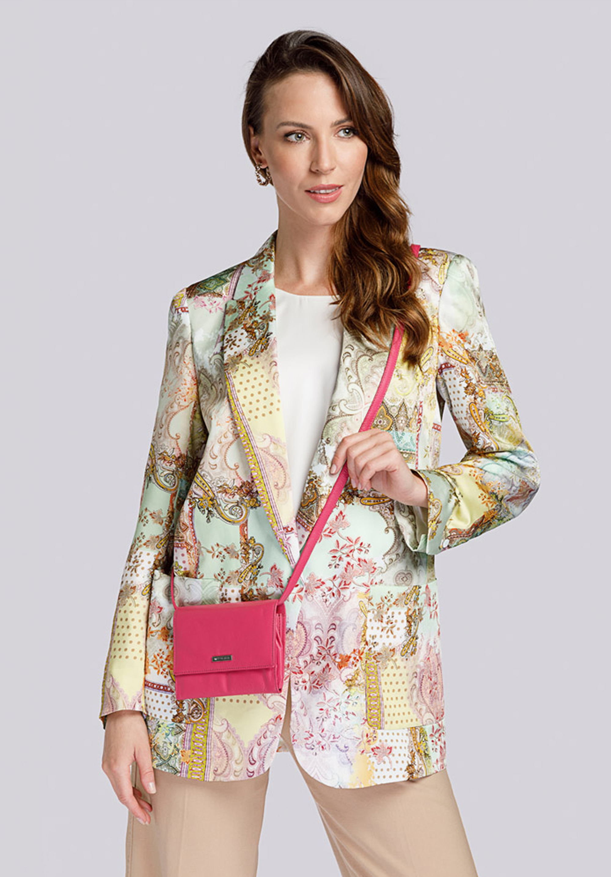 Damski portfelik crossbody ze skóry