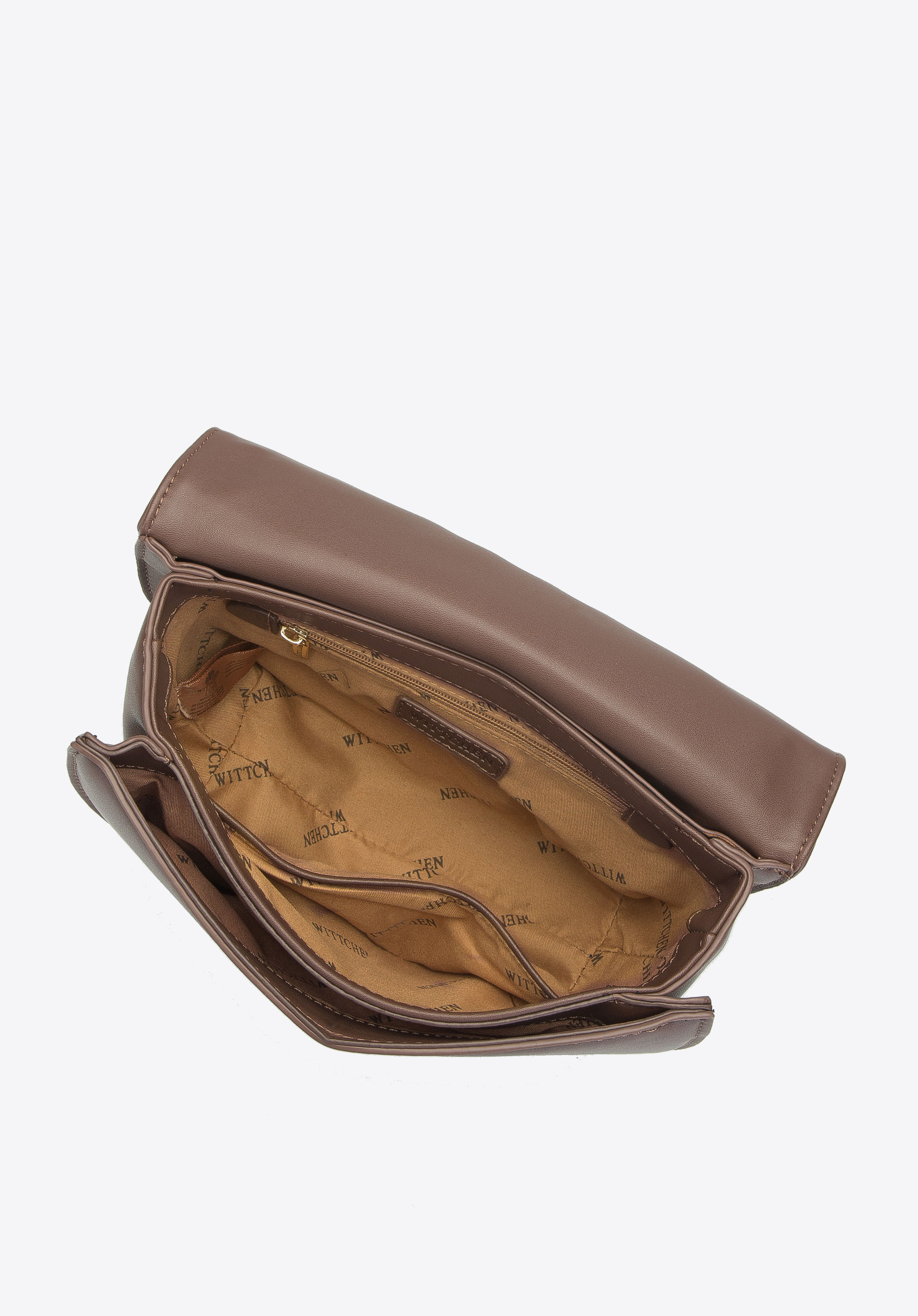 Damska listonoszka półokrągła z grubym łańcuchem