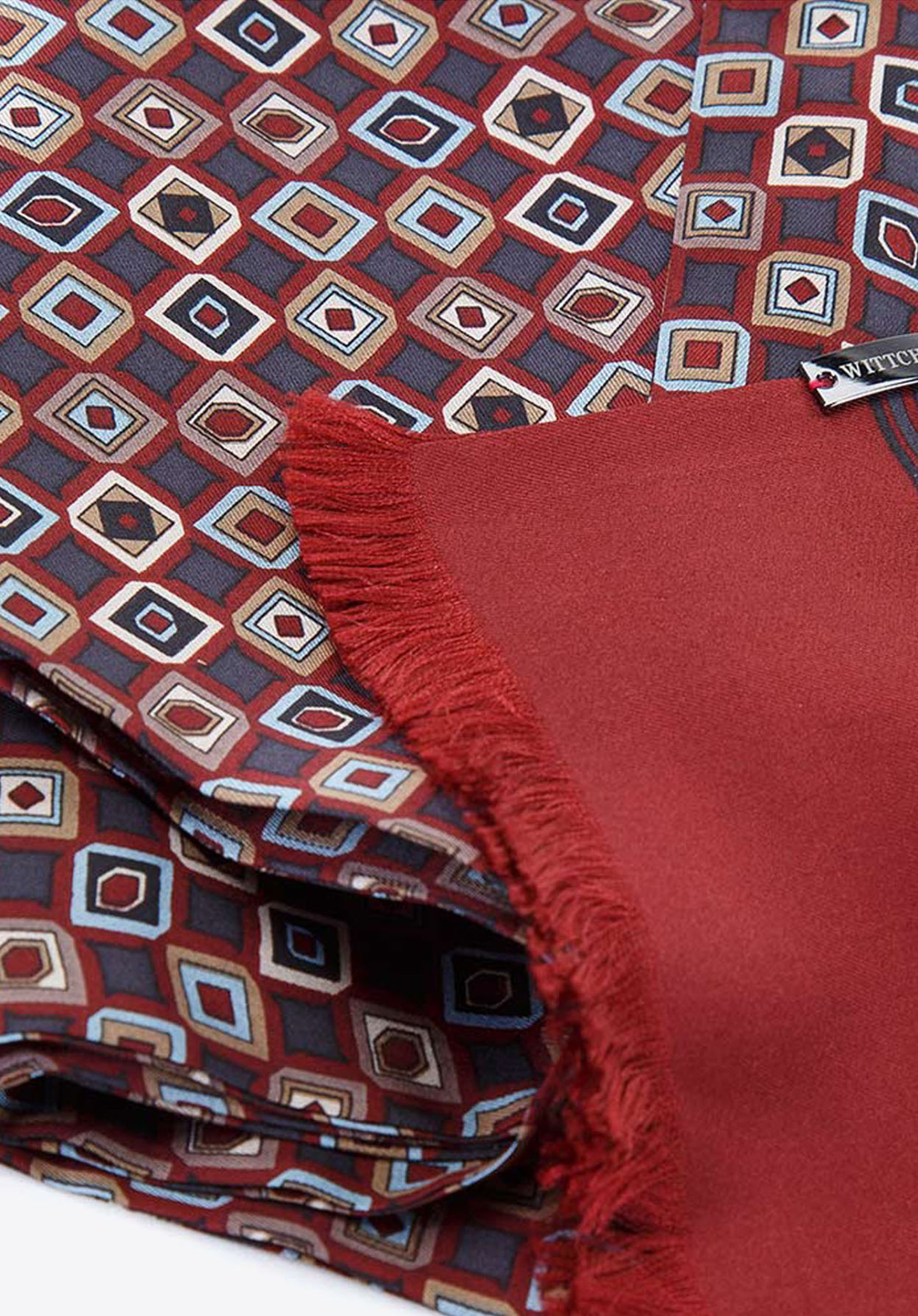 Męski szal z jedwabiu