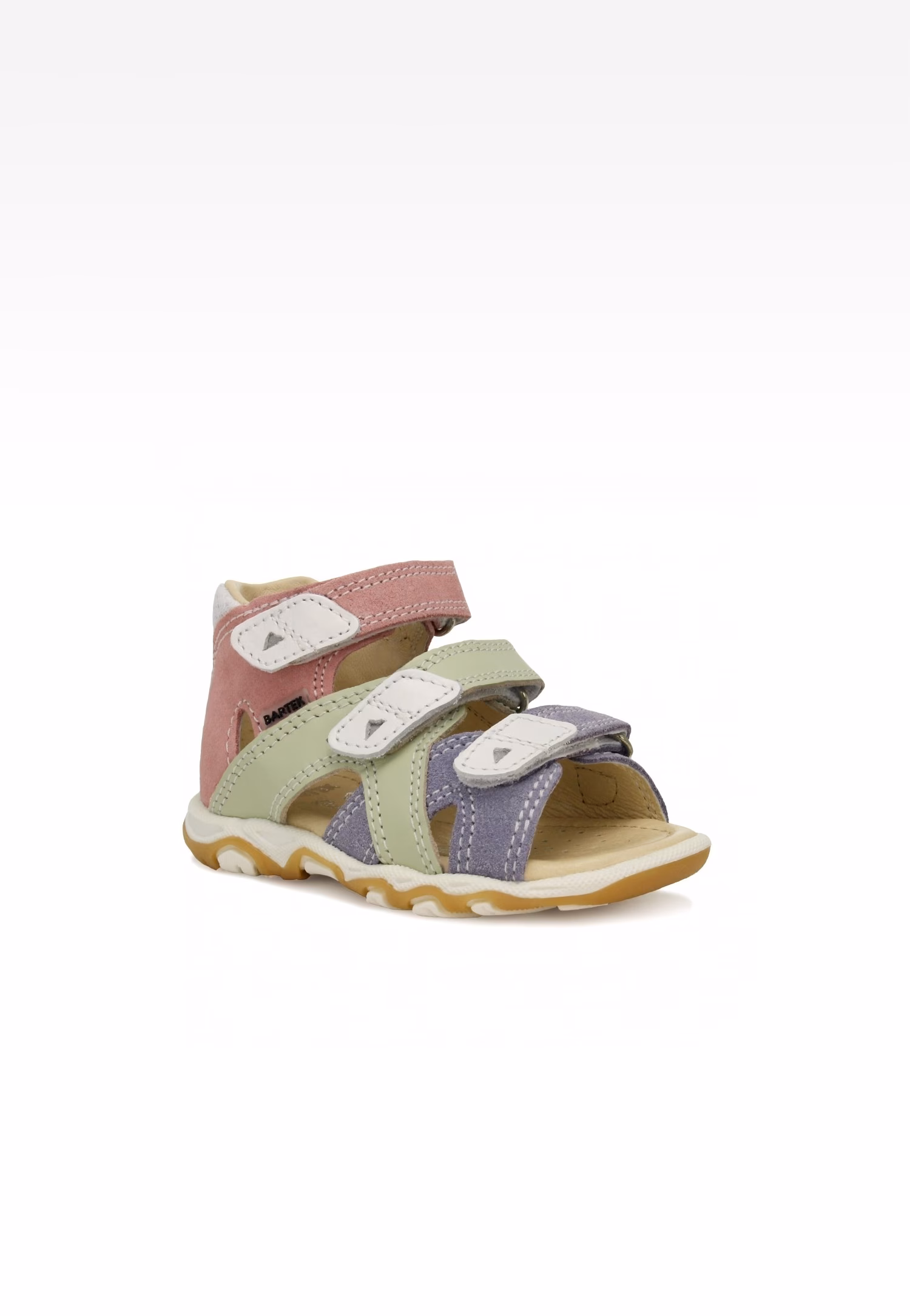 Sandały BARTEK 11708-021, dla chłopców, zielono-czarno-żółty