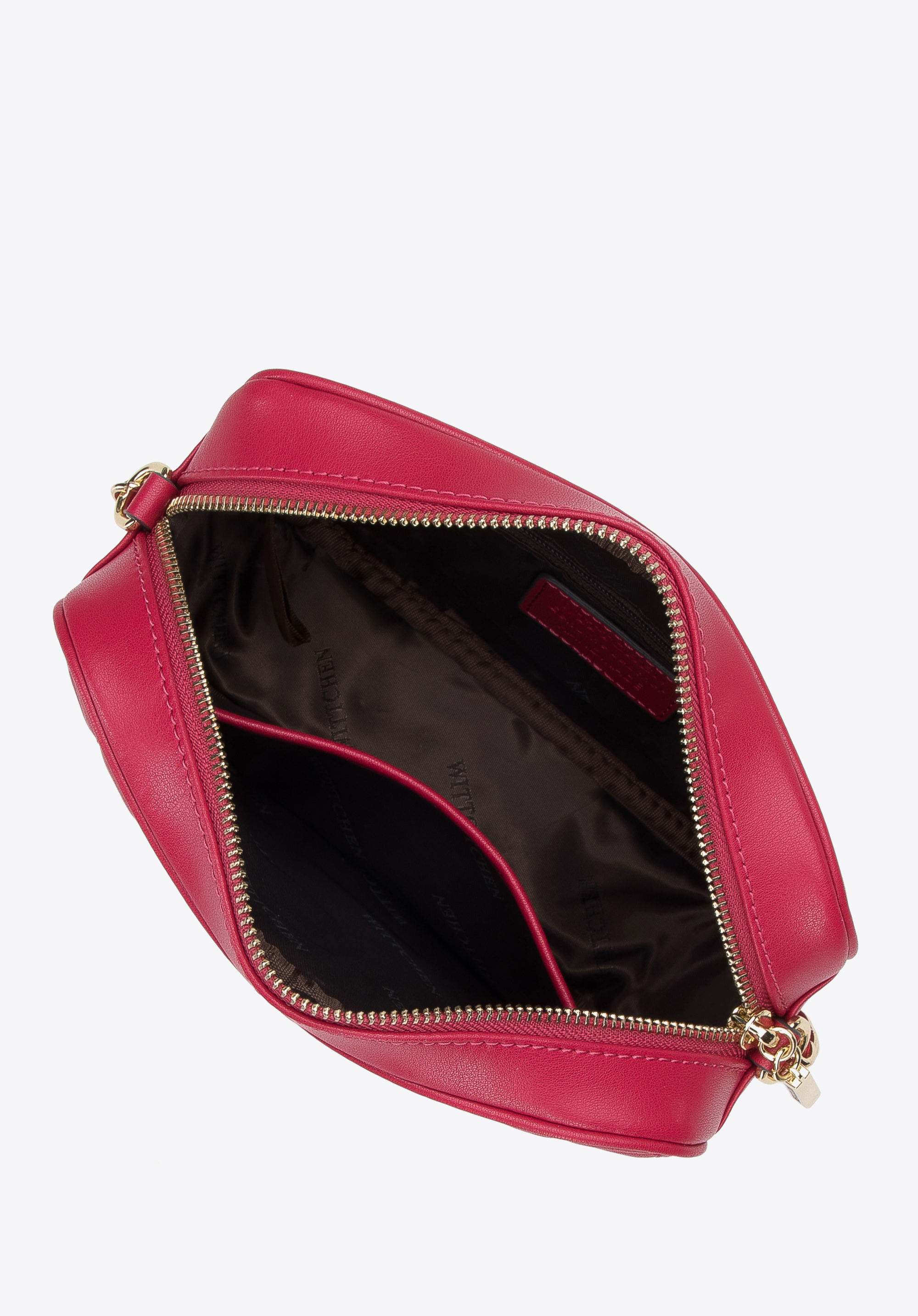 Damska listonoszka skórzana pikowana na łańcuszku