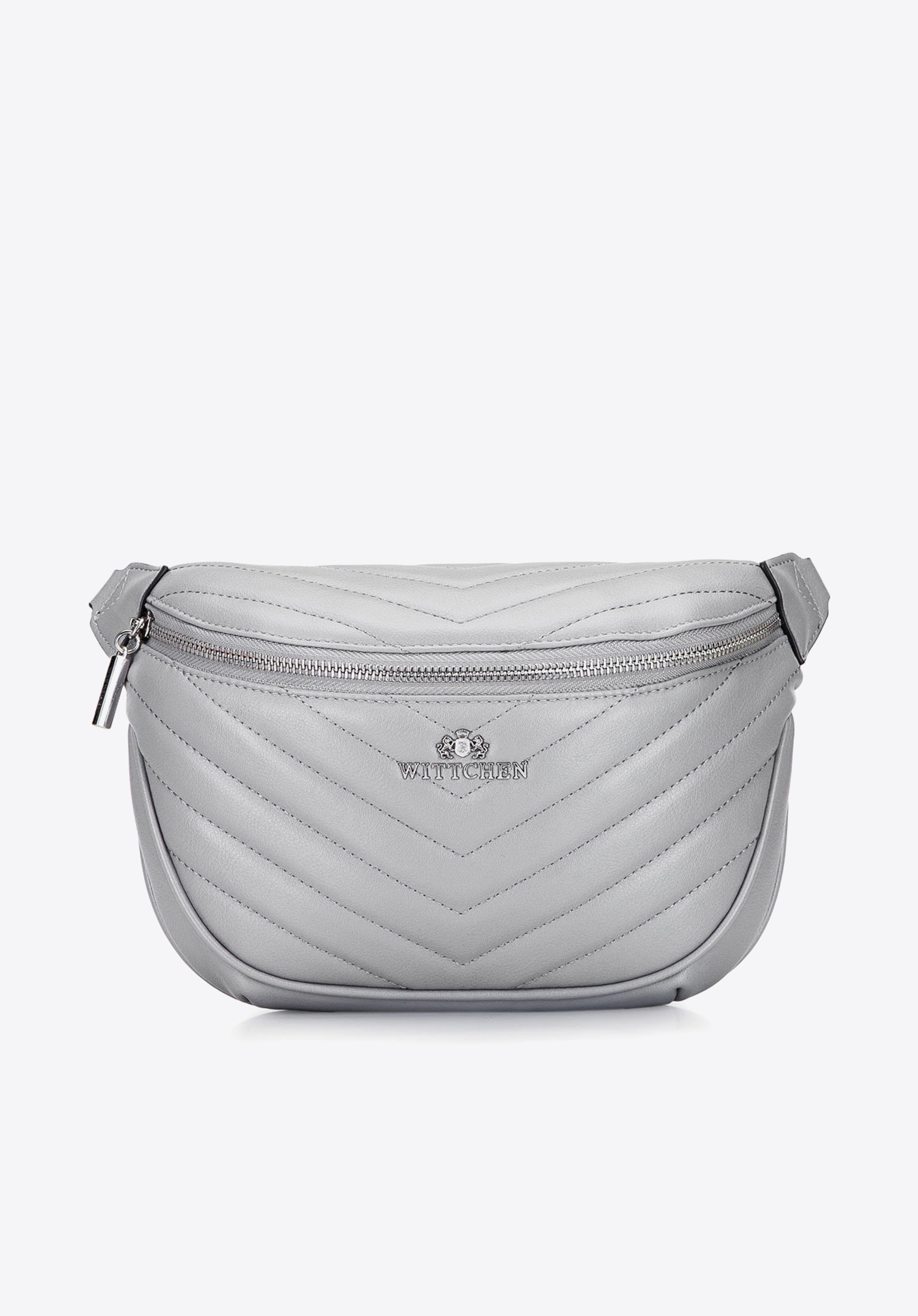 Damska torebka nerka skórzana z ukośnym pikowaniem