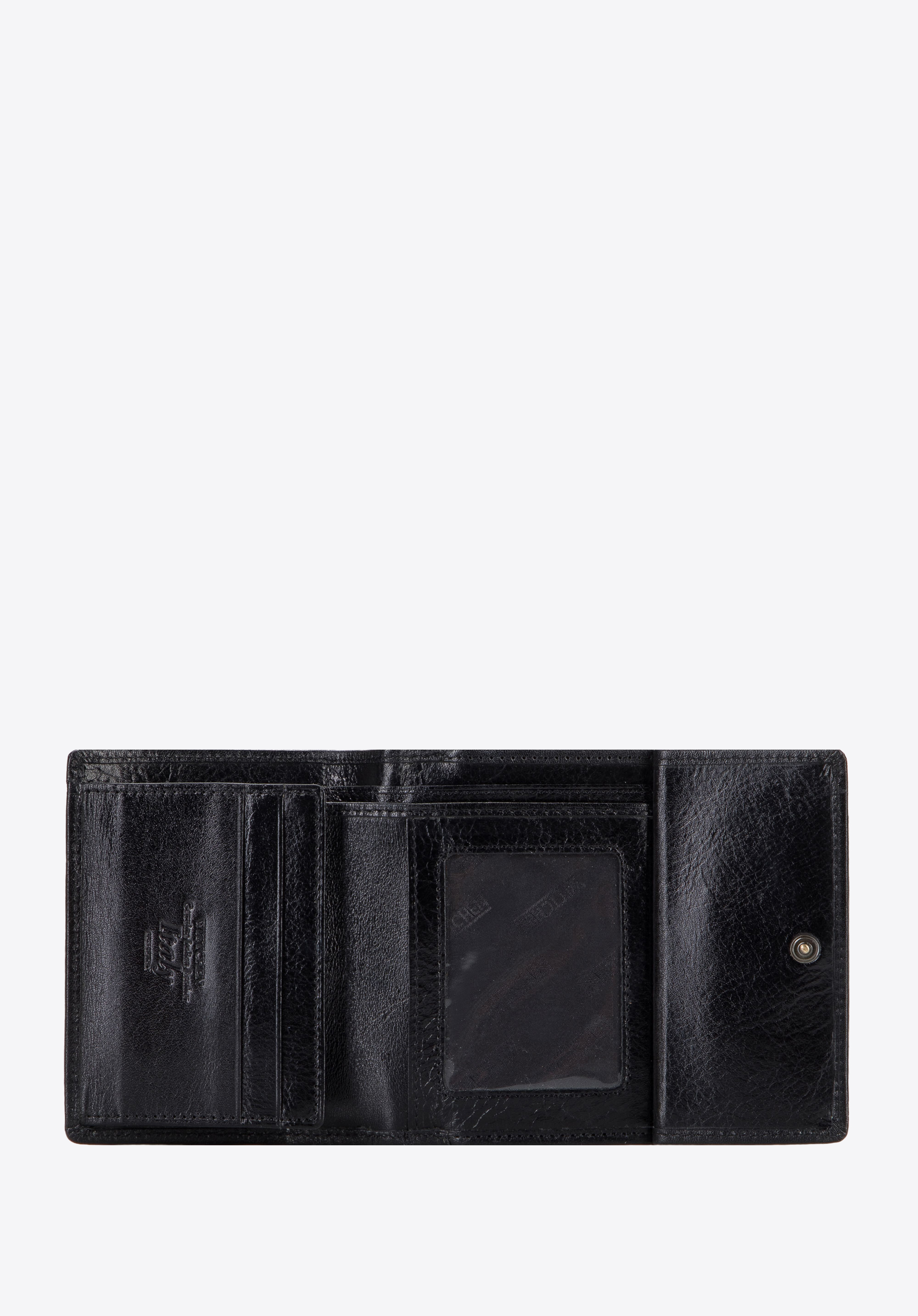 Damski portfel ze skóry na bigiel mały