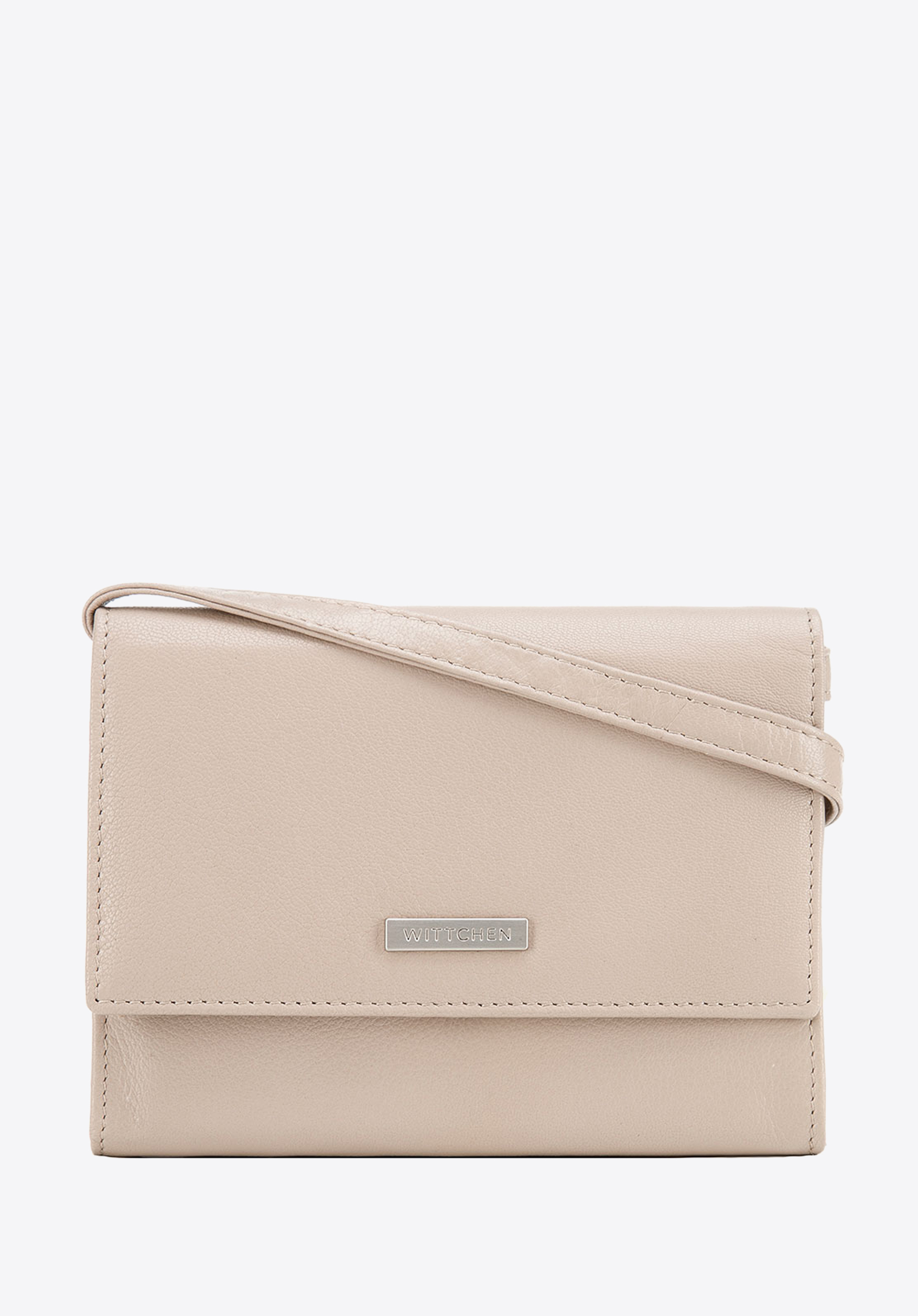 Damski portfelik crossbody ze skóry