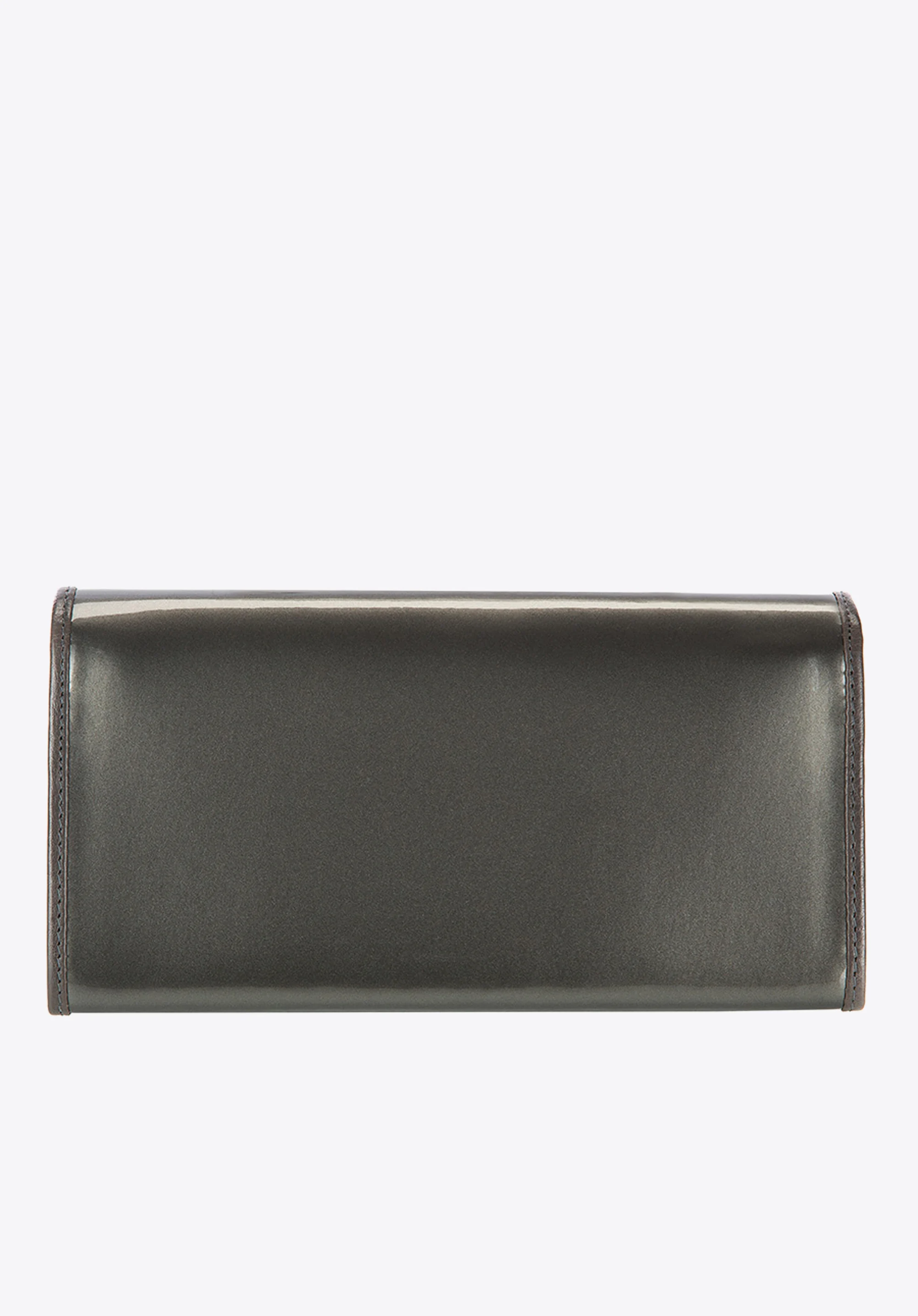 Damski portfel ze skóry lakierowany poziomy