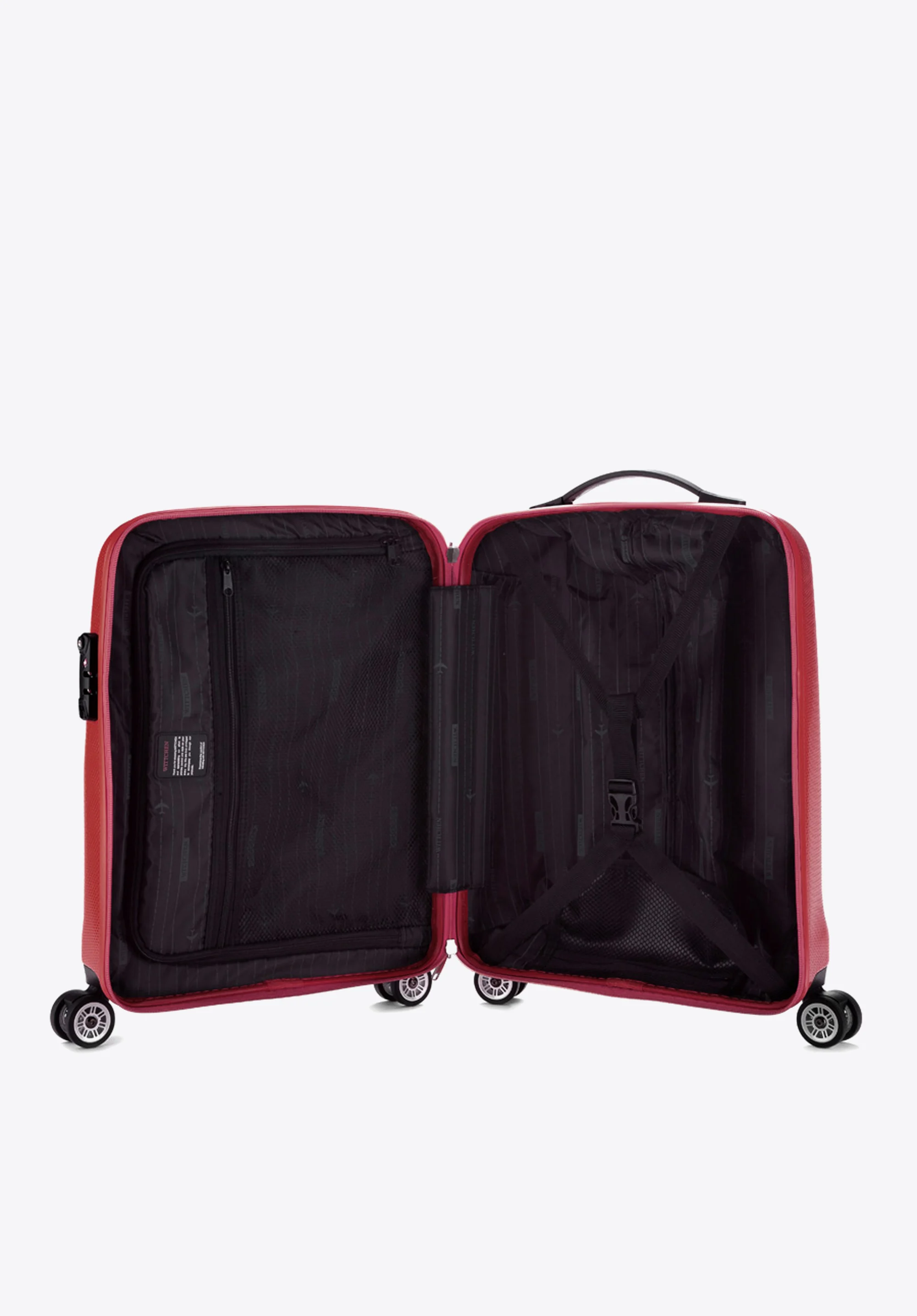 Walizka kabinowa z polikarbonu jednokolorowa