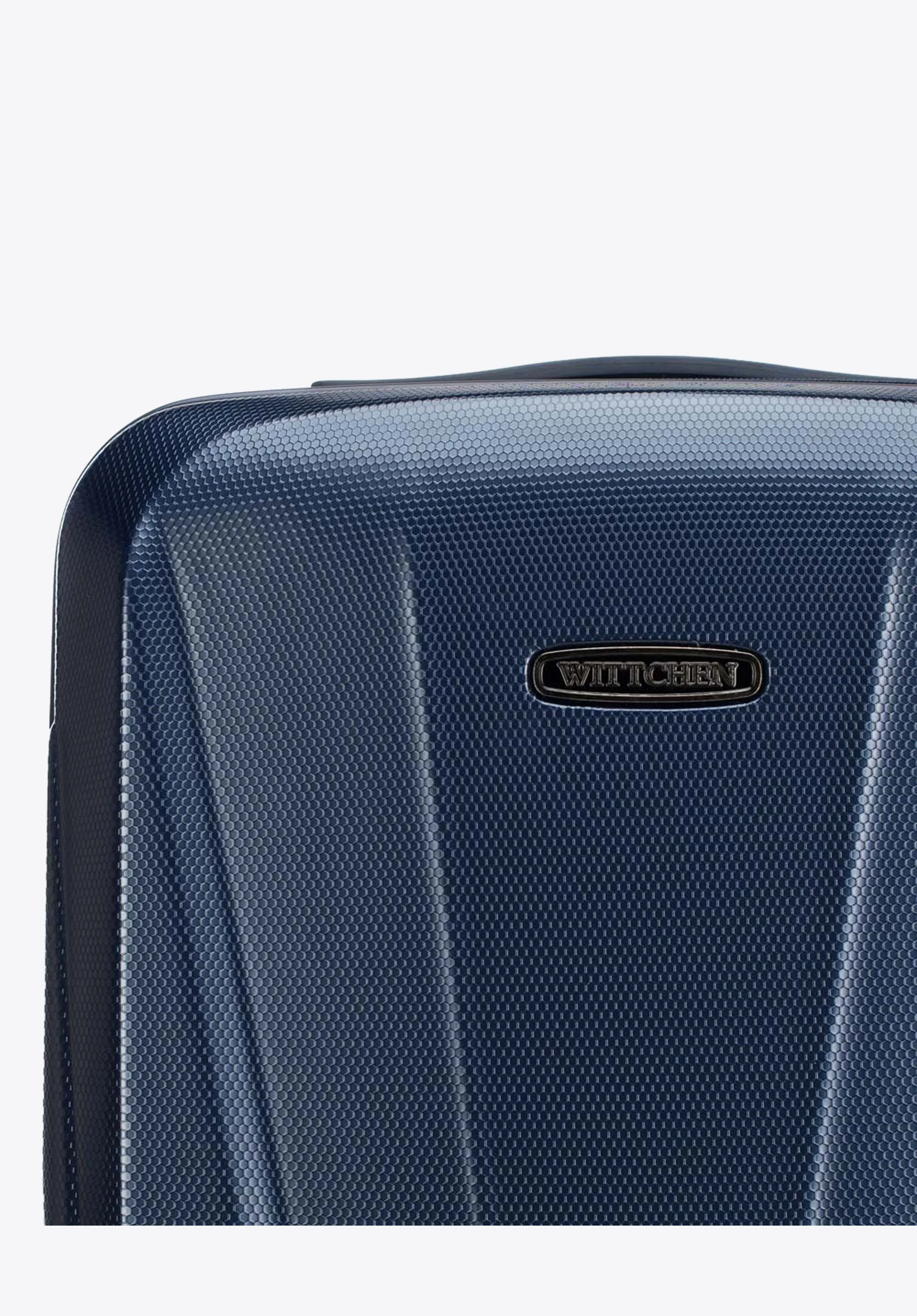 Walizka kabinowa z polikarbonu geometryczna